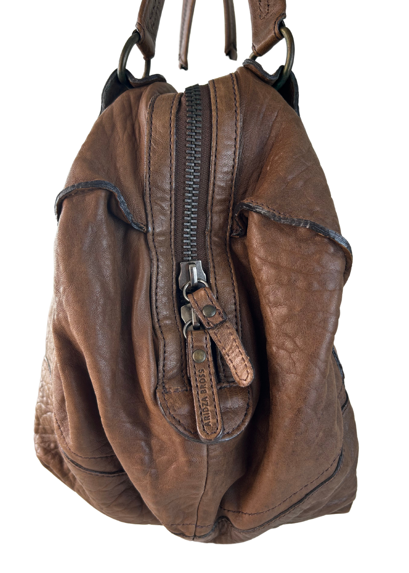 ARIDZA BROSS (AS IS) Pebbled Leather Shoulder Bag