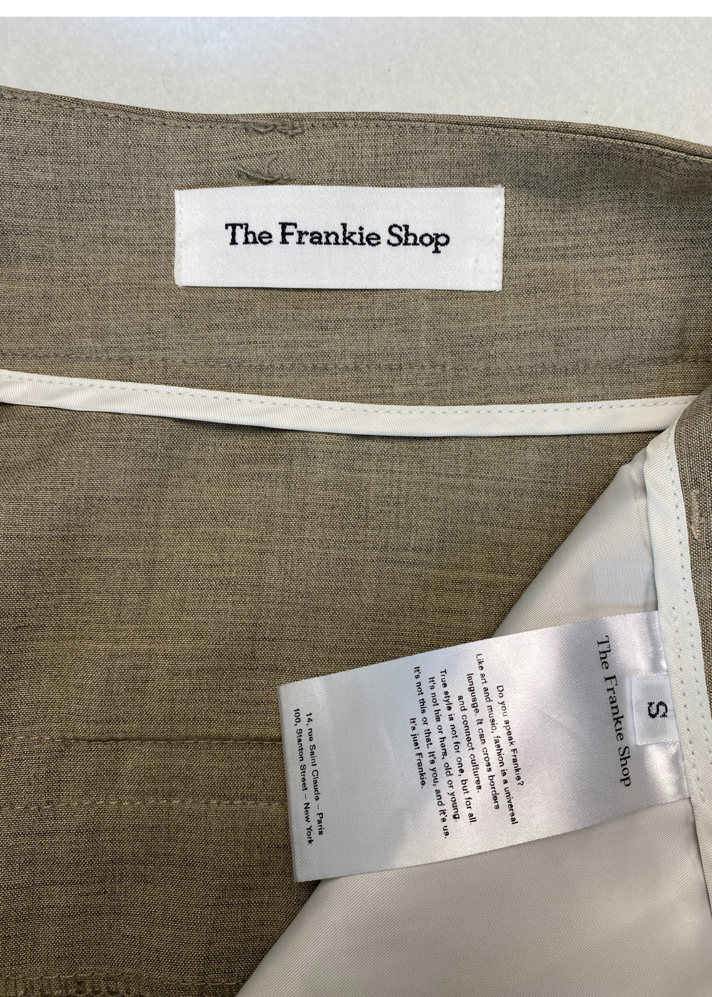 THE FRANKIE SHOP Front Pleat Wide Trousers