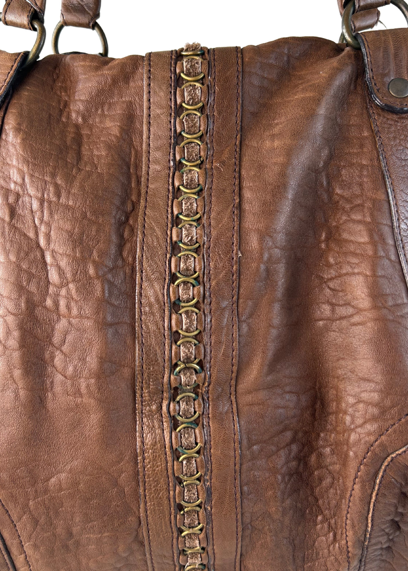 ARIDZA BROSS (AS IS) Pebbled Leather Shoulder Bag