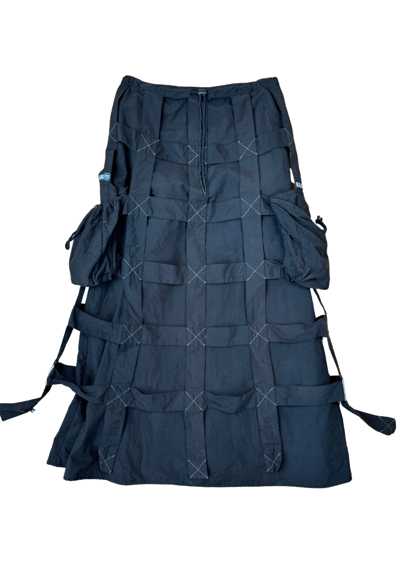 ILLIG 90s Industrial Raver Cage Cargo Skirt