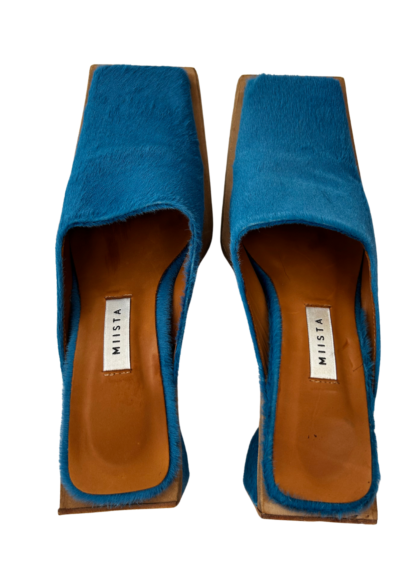 MIISTA (AS IS) Calf Hair Wooden Mule