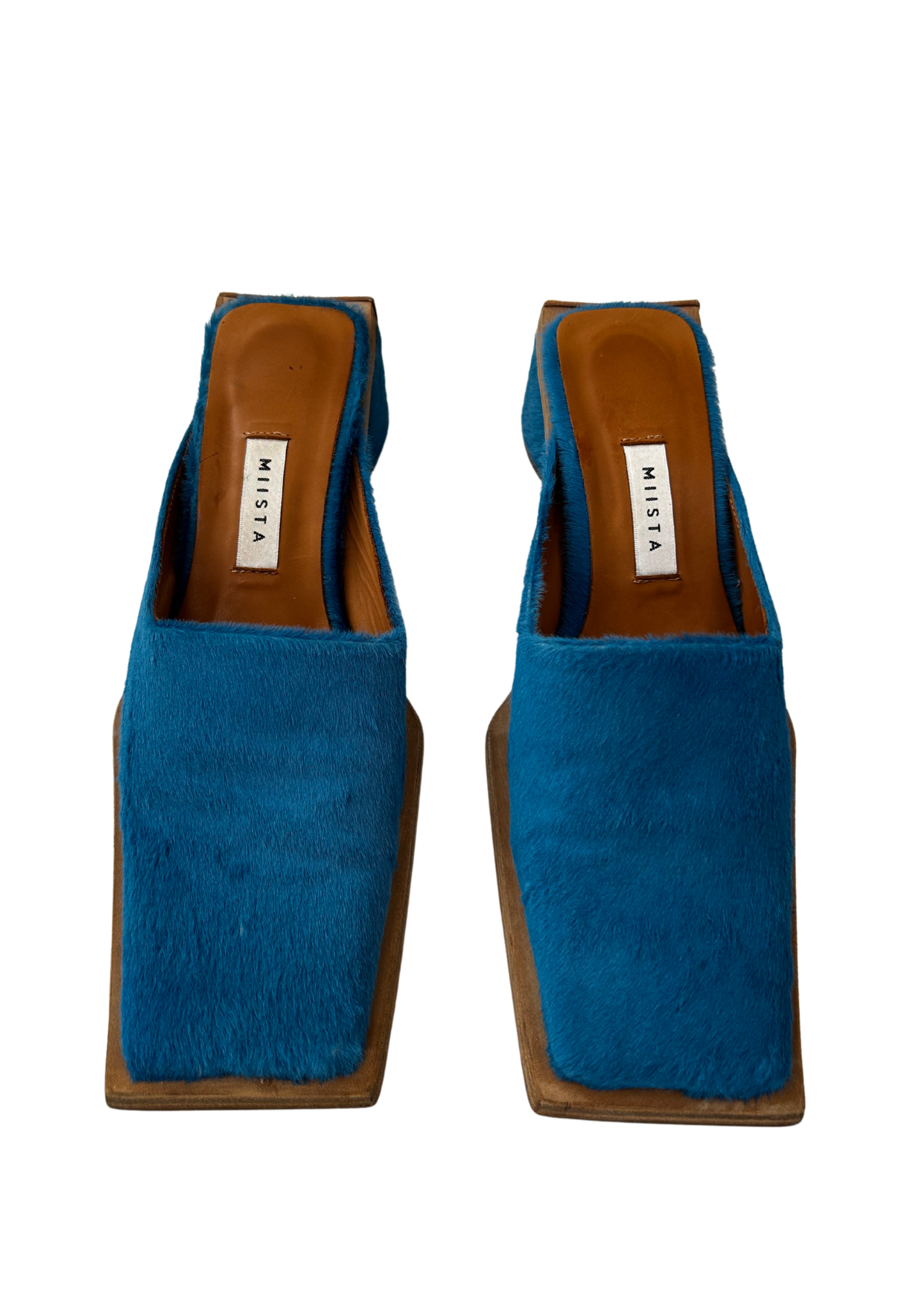 MIISTA (AS IS) Calf Hair Wooden Mule