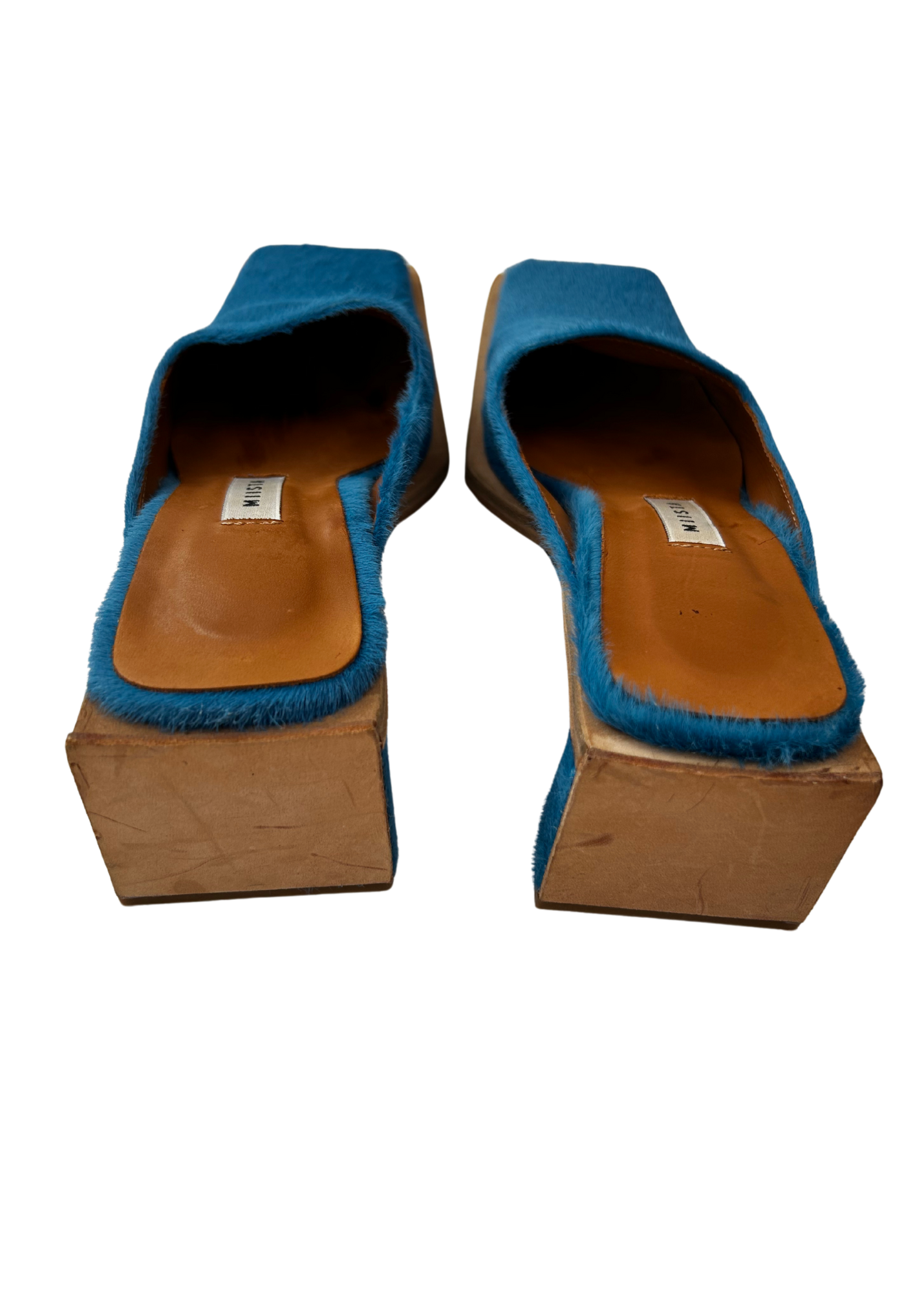 MIISTA (AS IS) Calf Hair Wooden Mule
