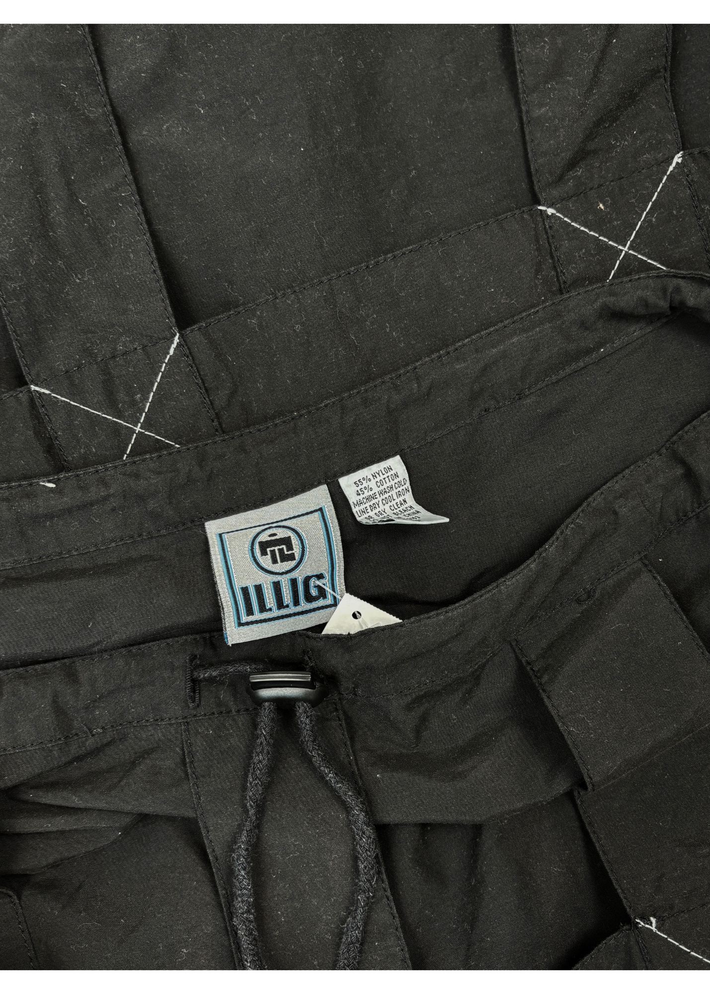 ILLIG 90s Industrial Raver Cage Cargo Skirt