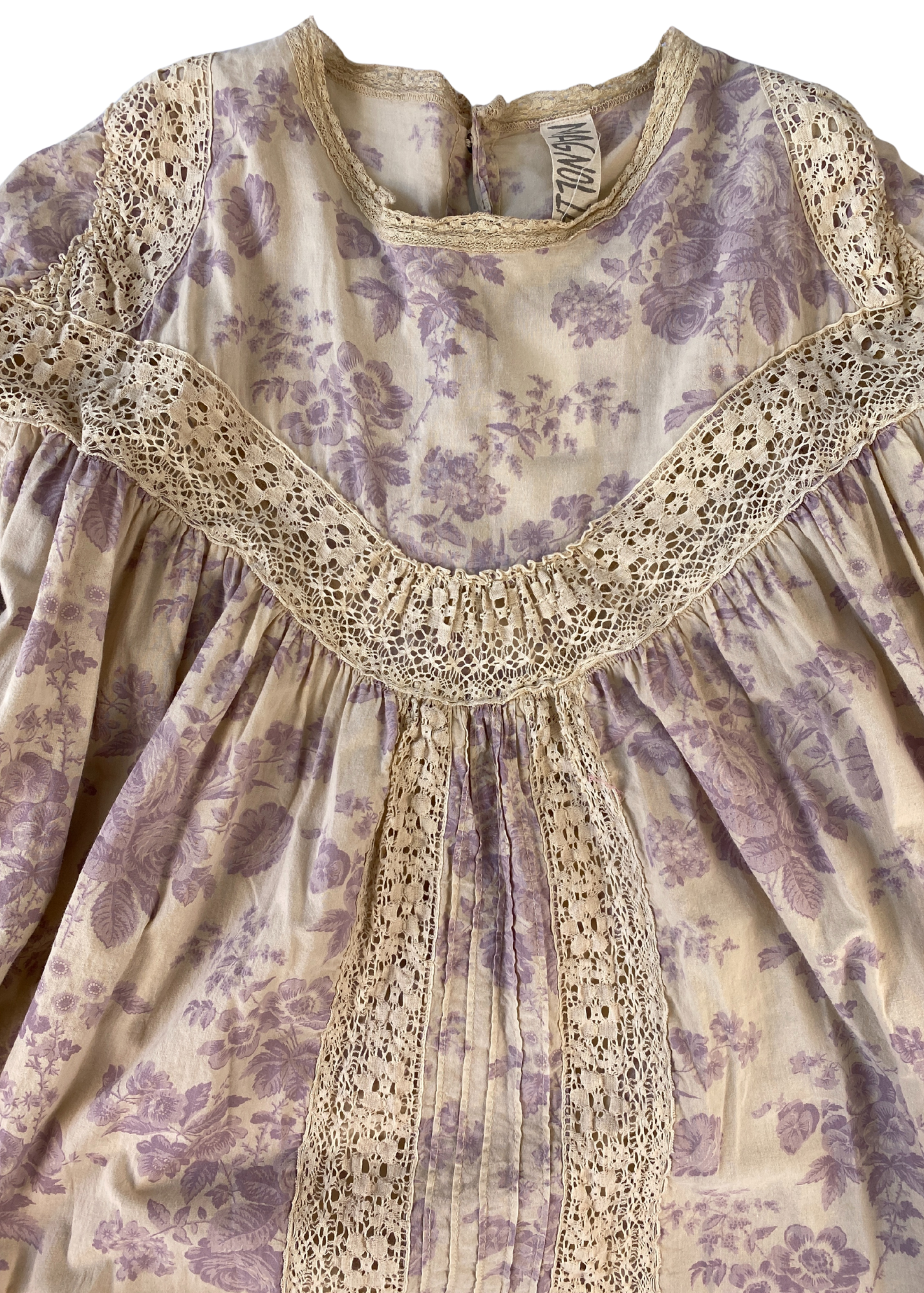 MAGNOLIA PEARL Floral Print Lace Maxi Dress