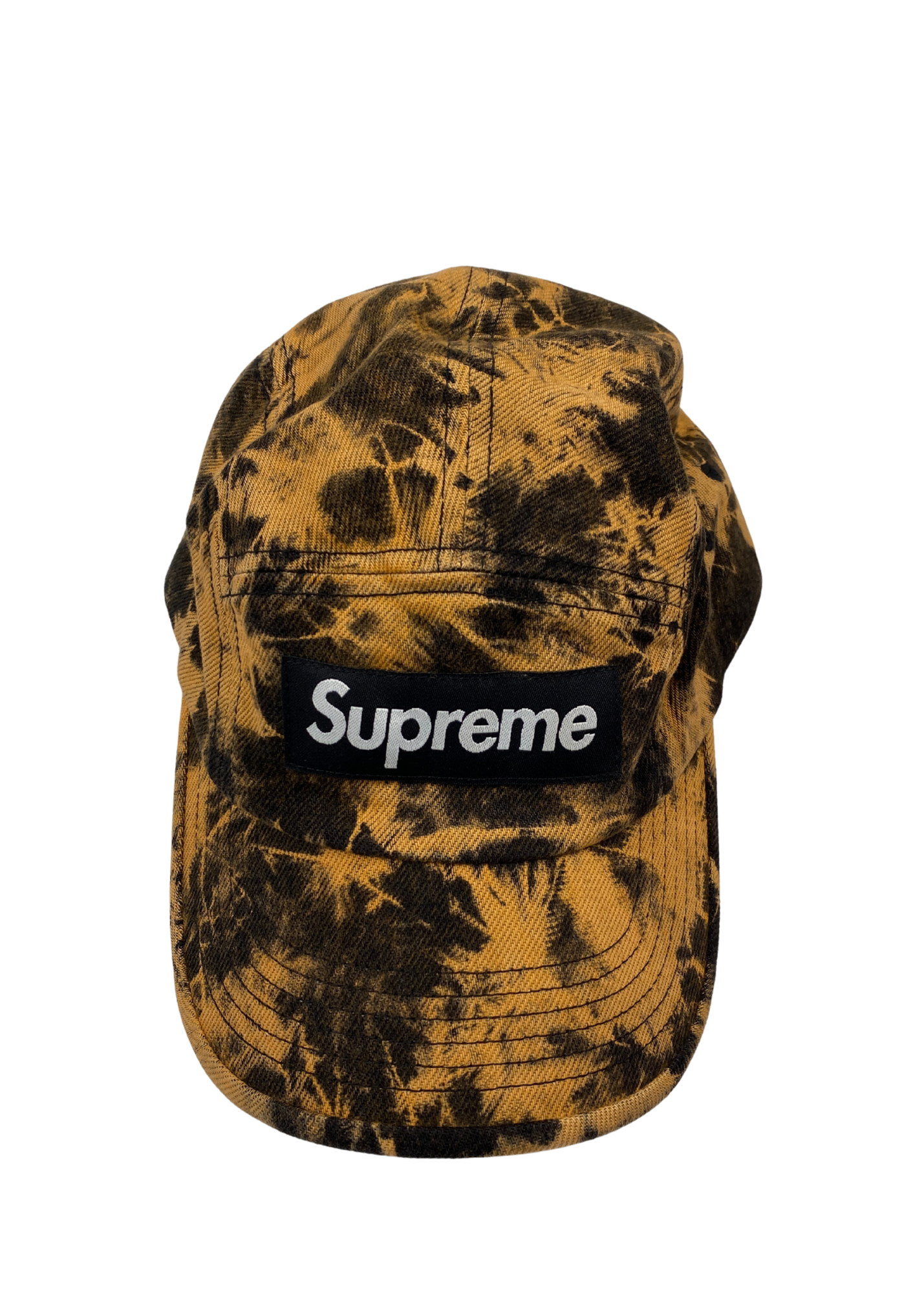 SUPREME Bleach Tie Dye Logo Cap