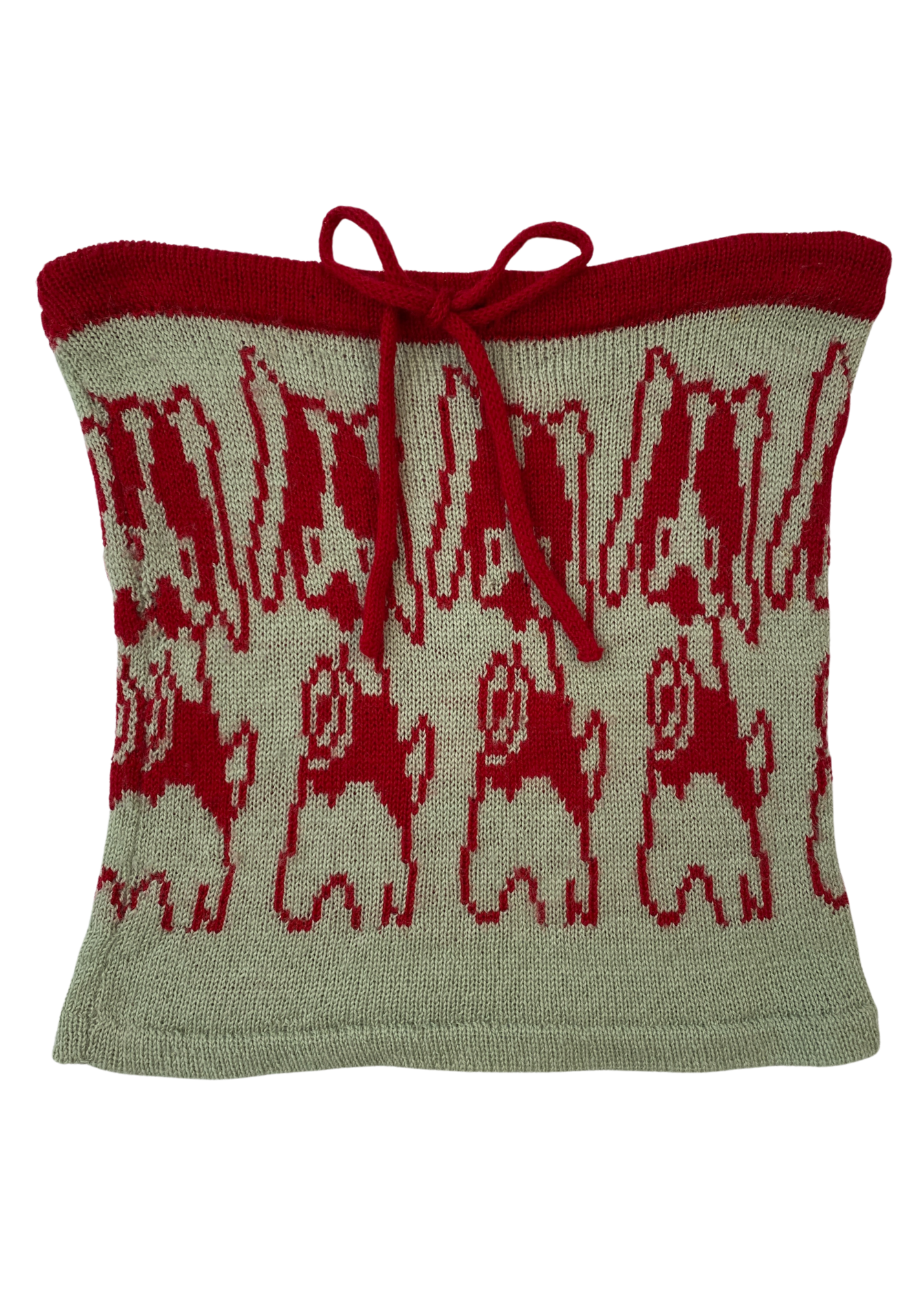 SAIGEY (BNWT) Puppy Dog Wool Knit Tube