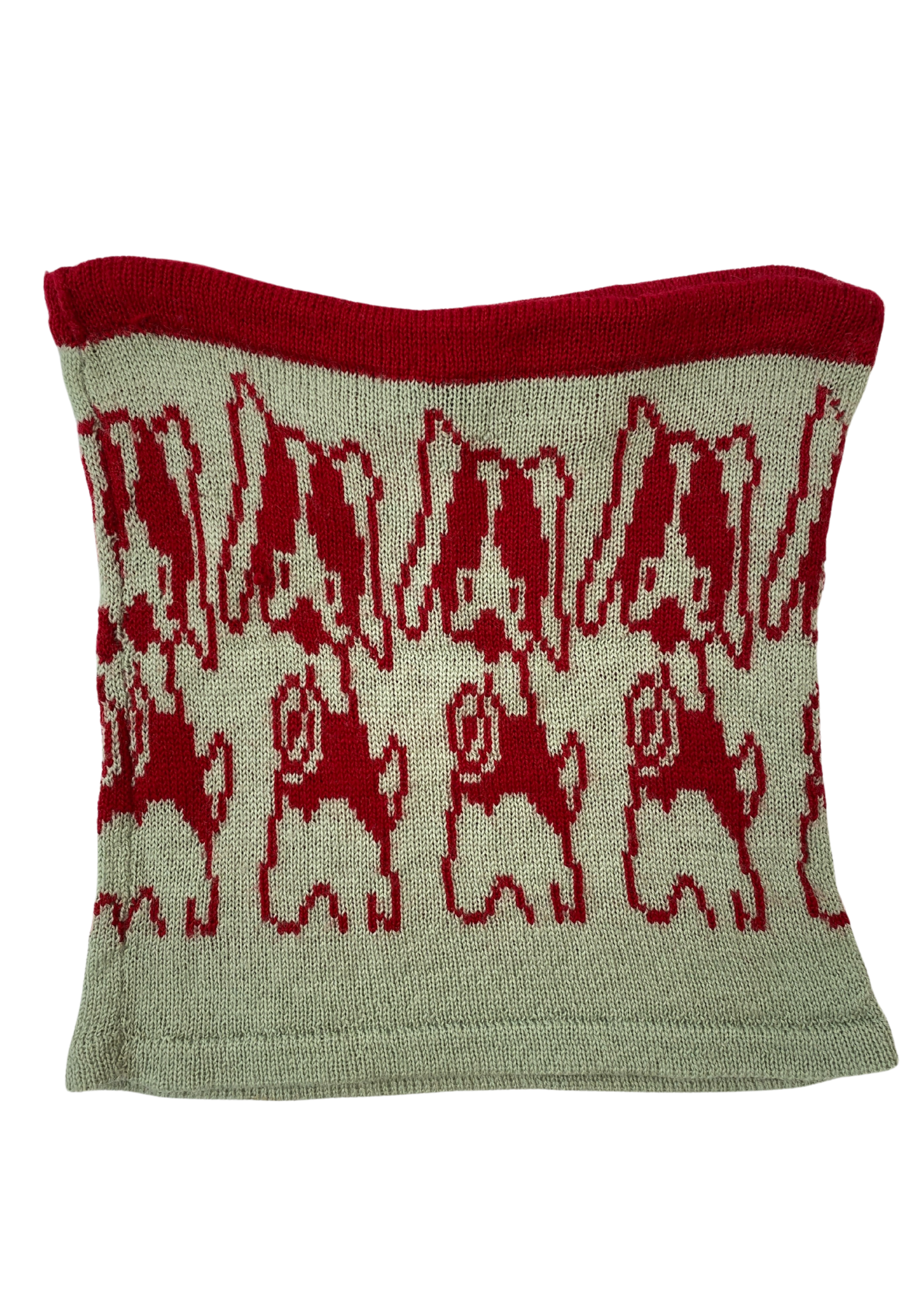 SAIGEY (BNWT) Puppy Dog Wool Knit Tube