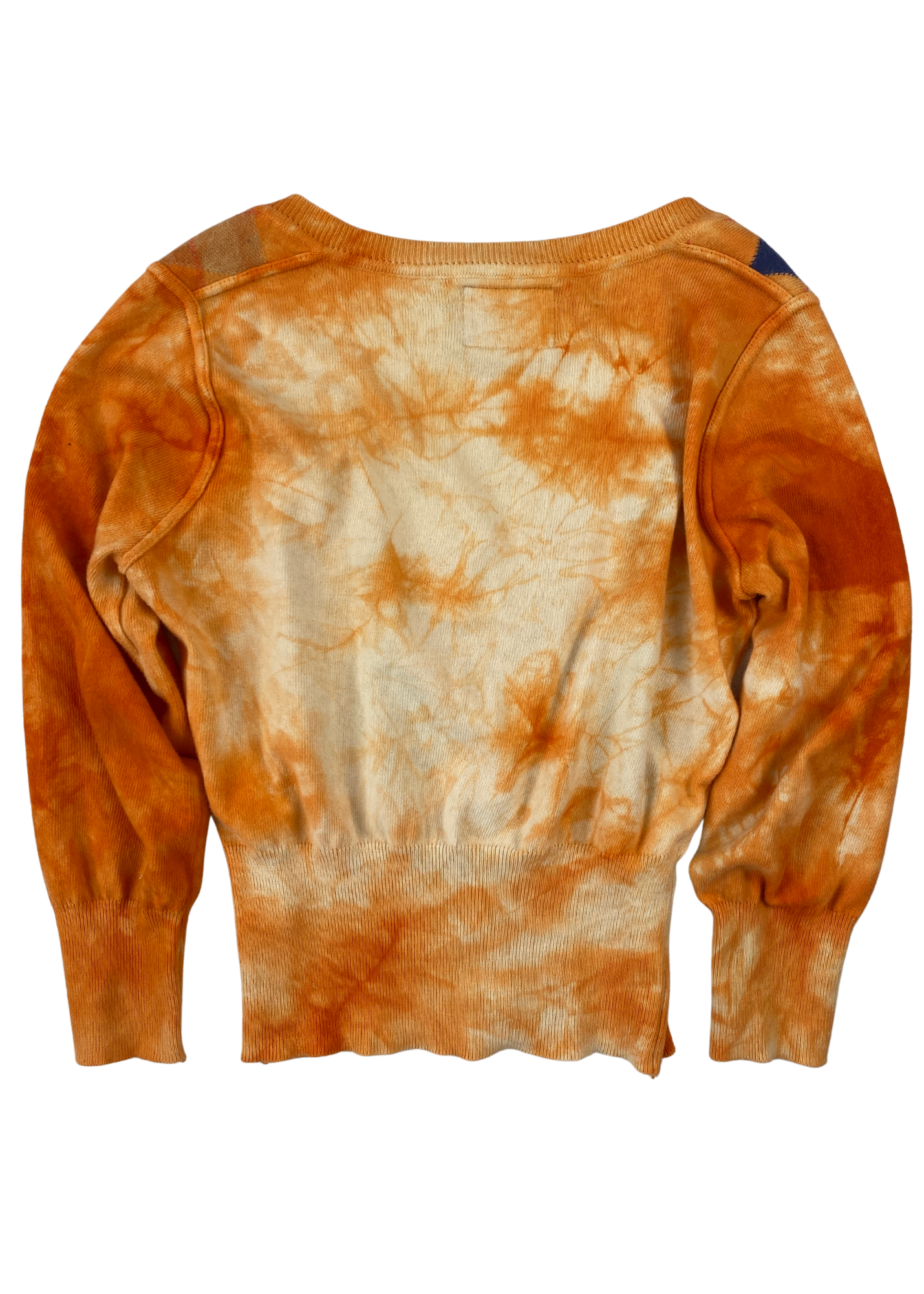 VIVIENNE WESTWOOD ANGLOMANIA Tie Dye Argyle Crop Cardigan