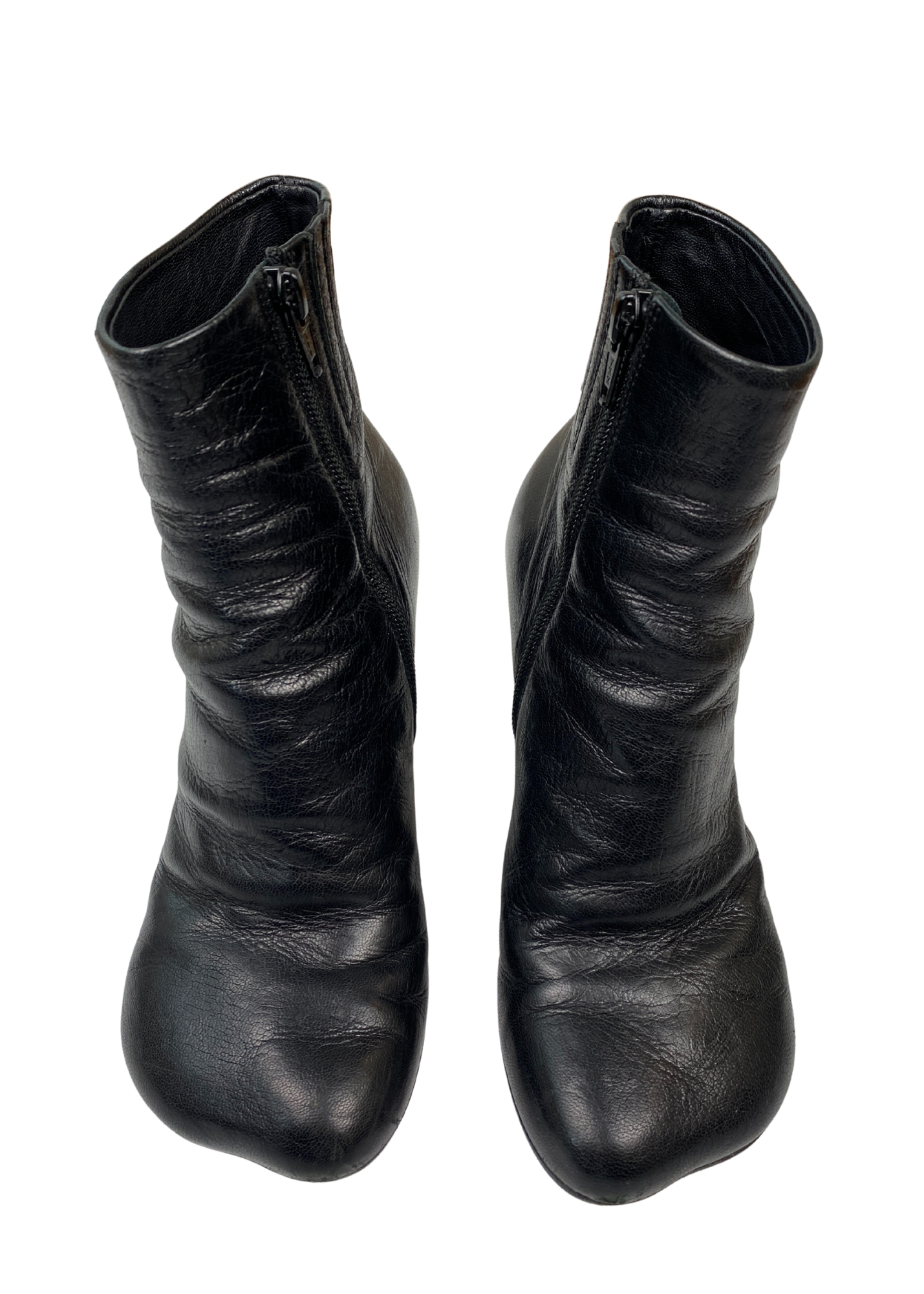 MM6 MAISON MARGIELA (AS IS) Leather Ankle Boots