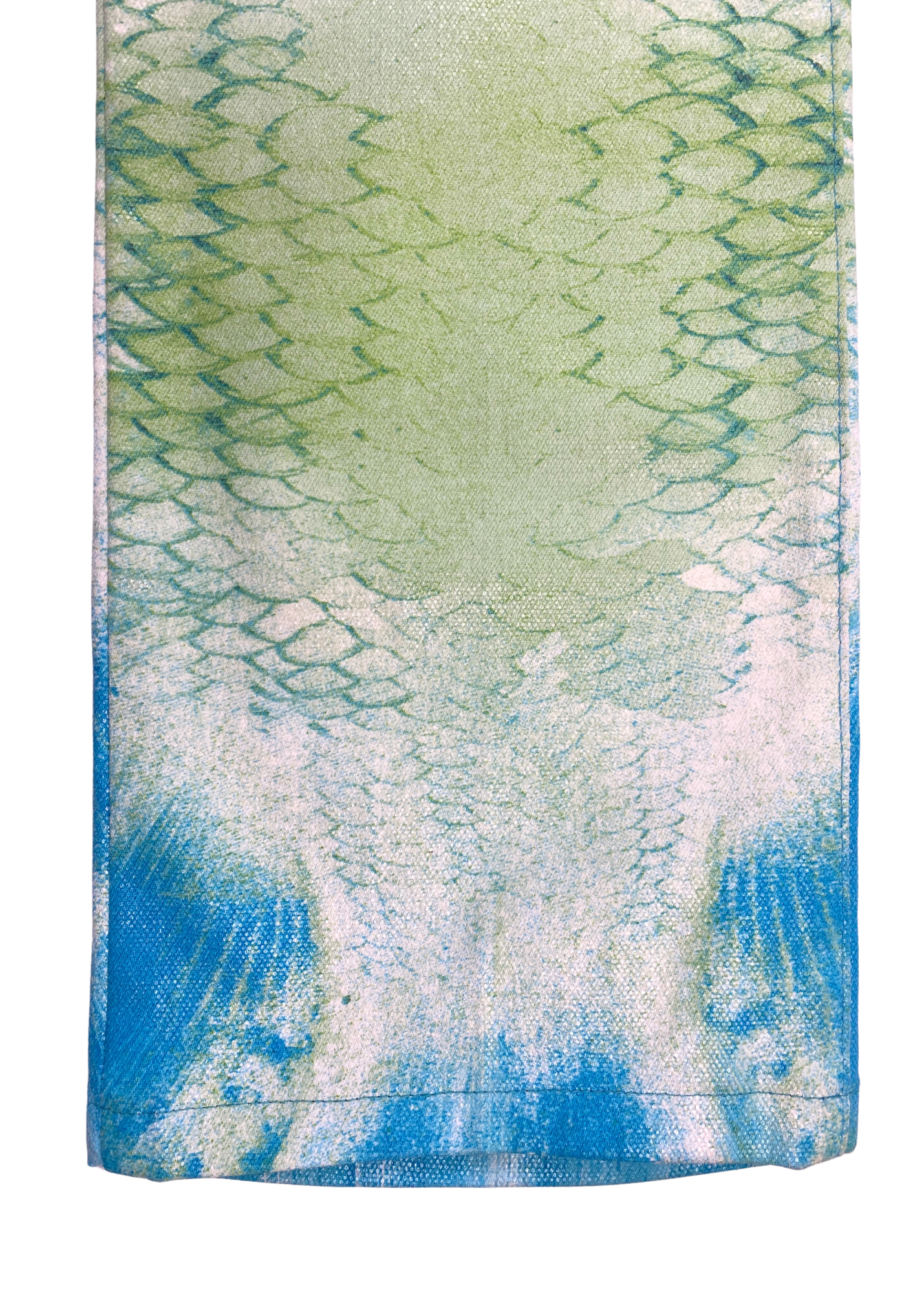 JUST CAVALLI Iridescent Snakeprint Straight Leg Jeans