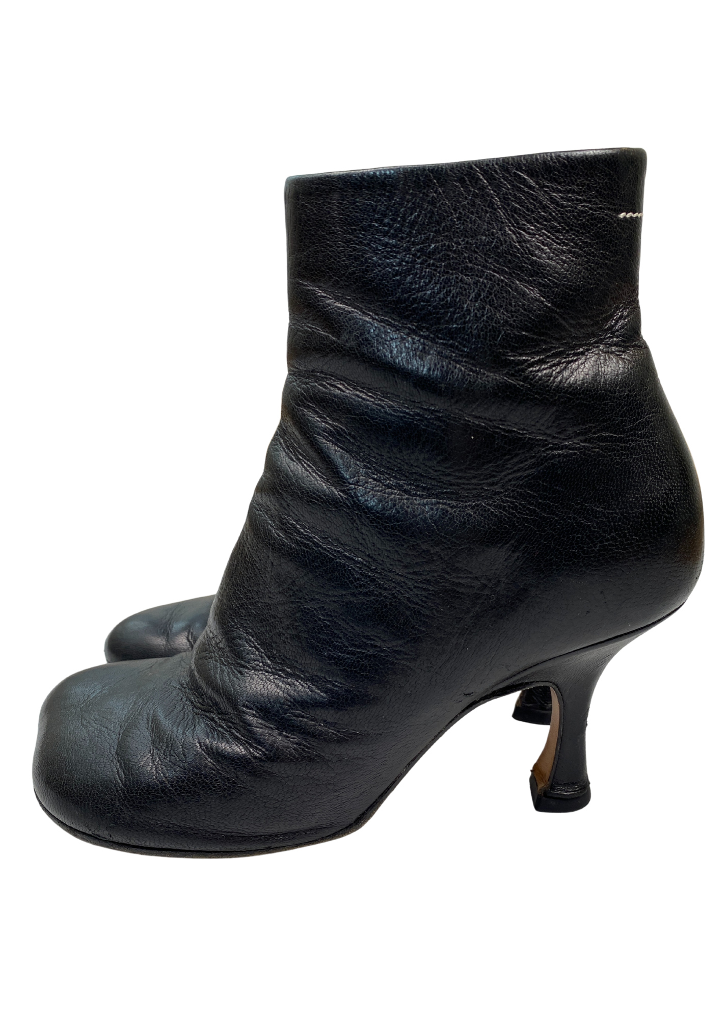MM6 MAISON MARGIELA (AS IS) Leather Ankle Boots