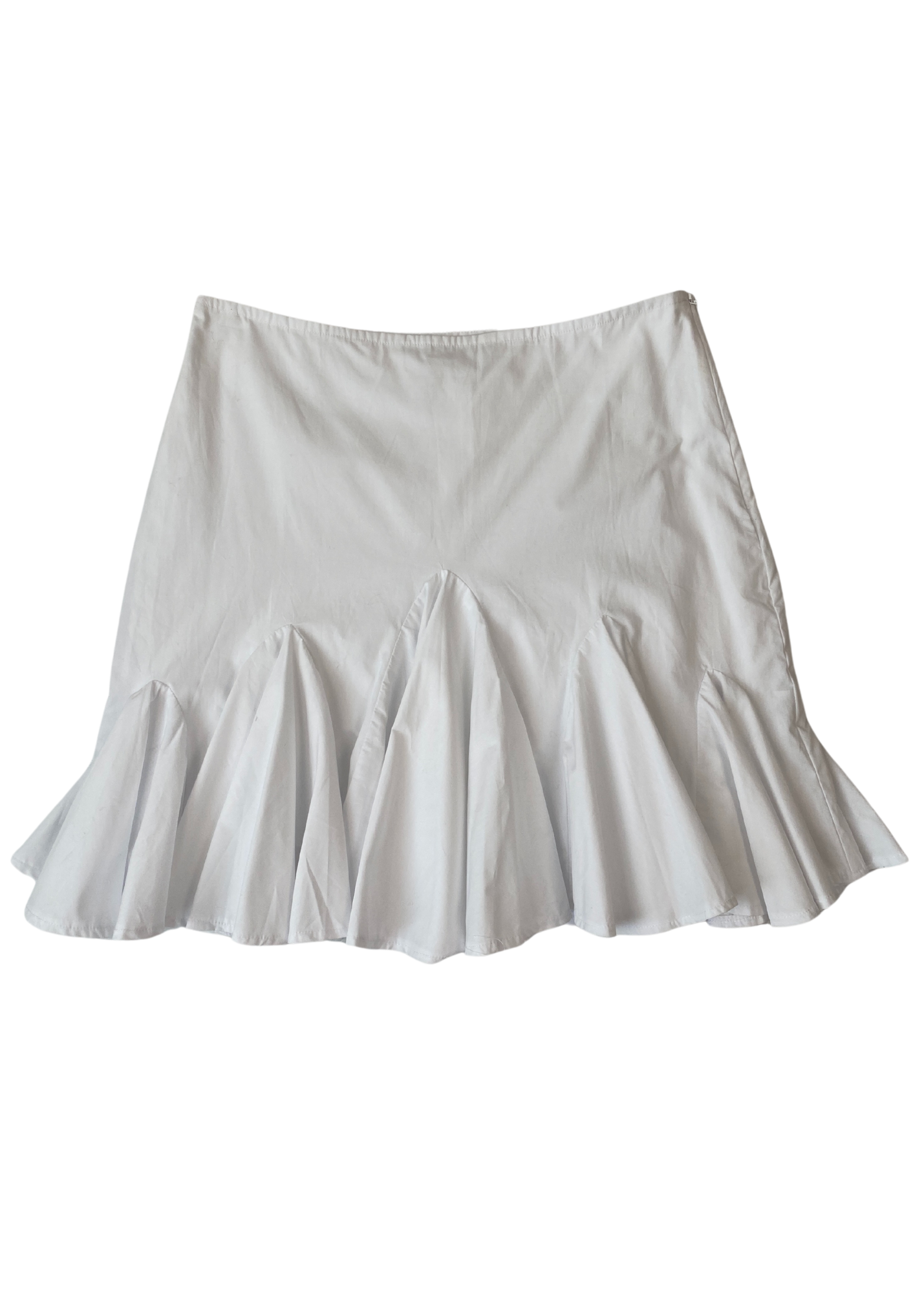 BELLE THE LABEL Poplin Frill Mini Skirt