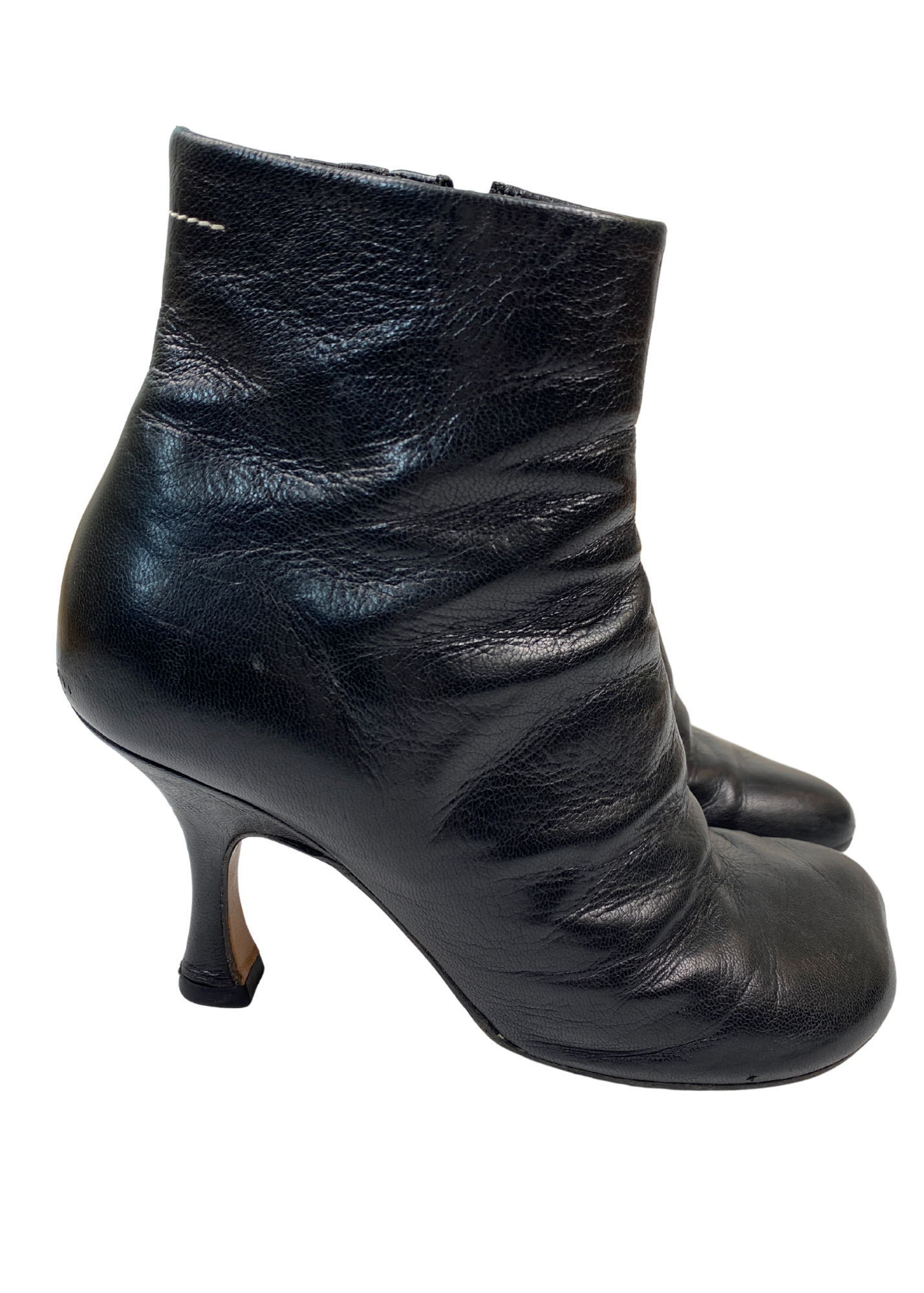 MM6 MAISON MARGIELA (AS IS) Leather Ankle Boots