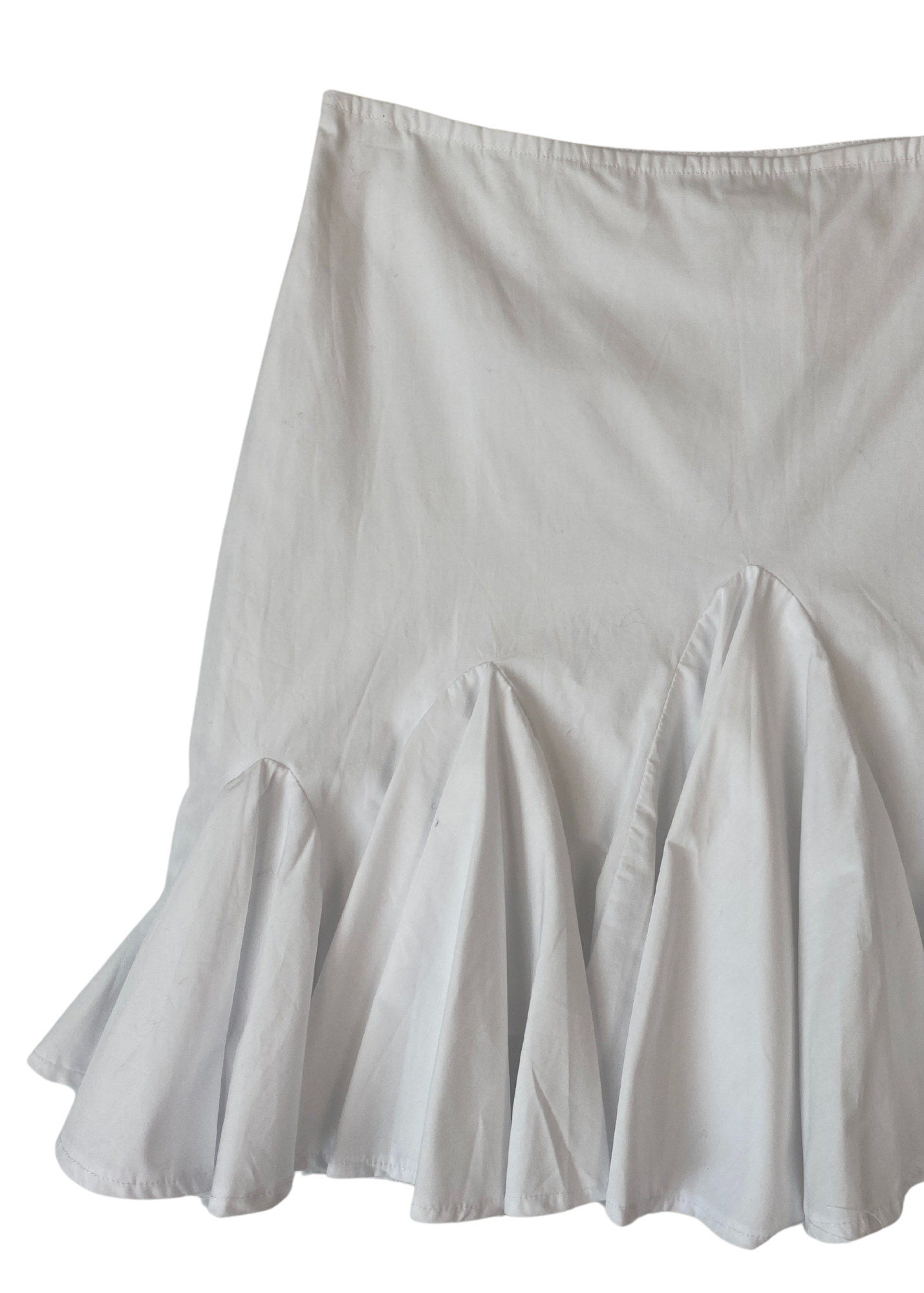 BELLE THE LABEL Poplin Frill Mini Skirt