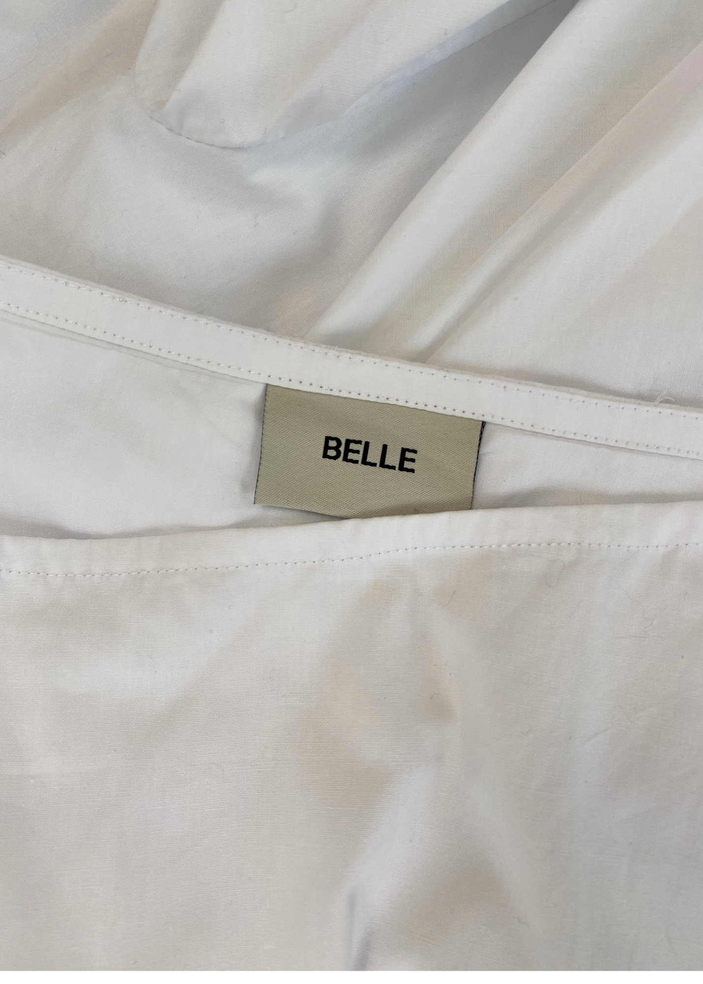 BELLE THE LABEL Poplin Frill Mini Skirt