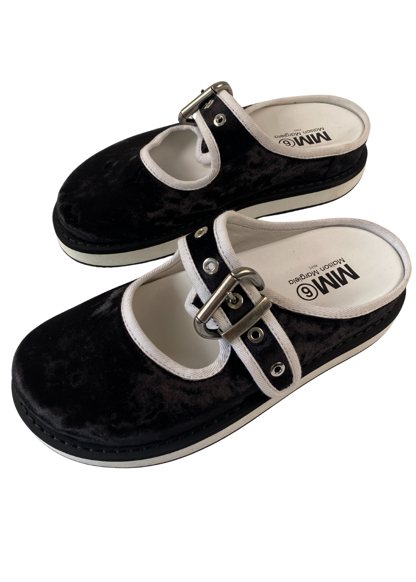 MM6 Maison Margiela Velvet Mary Jane Mule