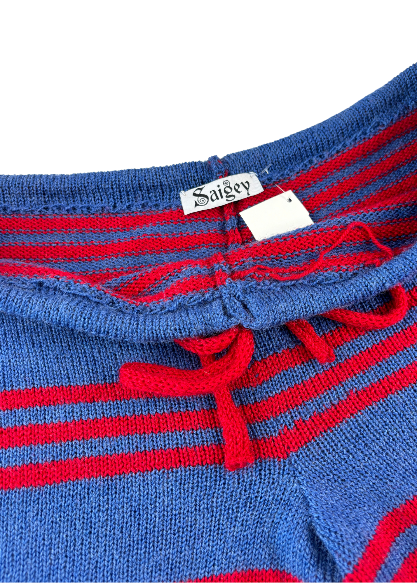 SAIGEY (AS IS) Stripe Wool Mini Shorts