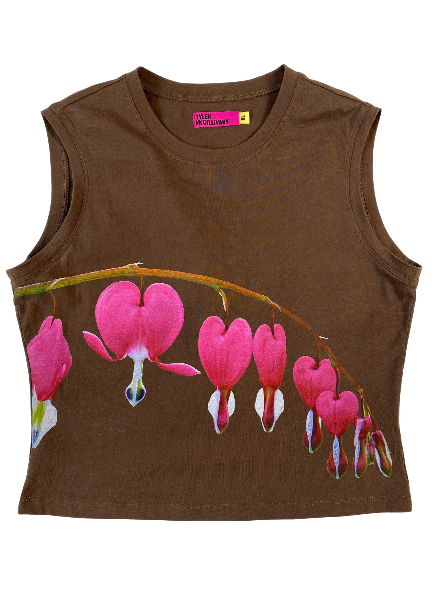 TYLER MCGILLIVARY (AS IS) Love Heart Floral Print Tank