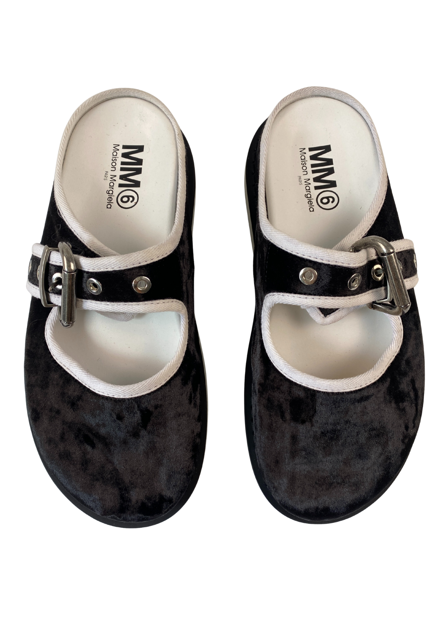 MM6 Maison Margiela Velvet Mary Jane Mule