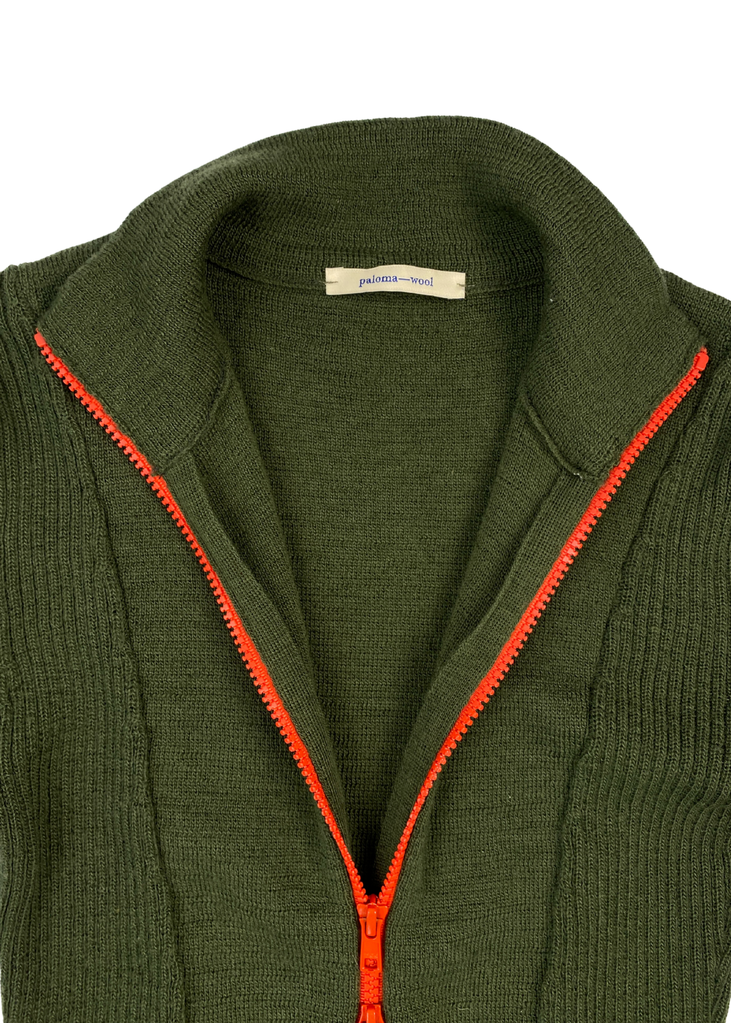 PALOMA WOOL Wool Blend Two Way Zip Knit