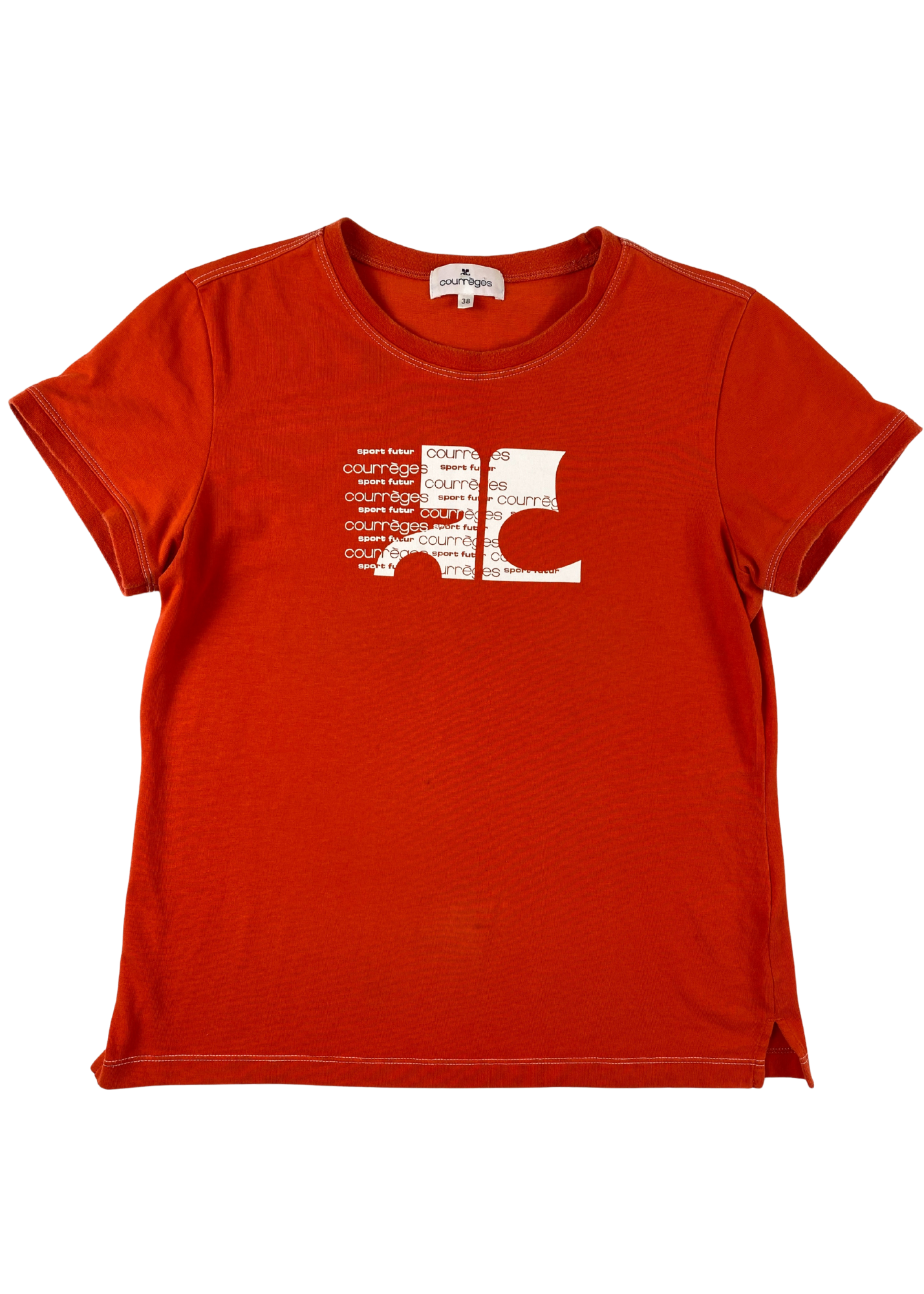 COURREGES SPORT FUTUR (AS IS) Logo Baby T-Shirt