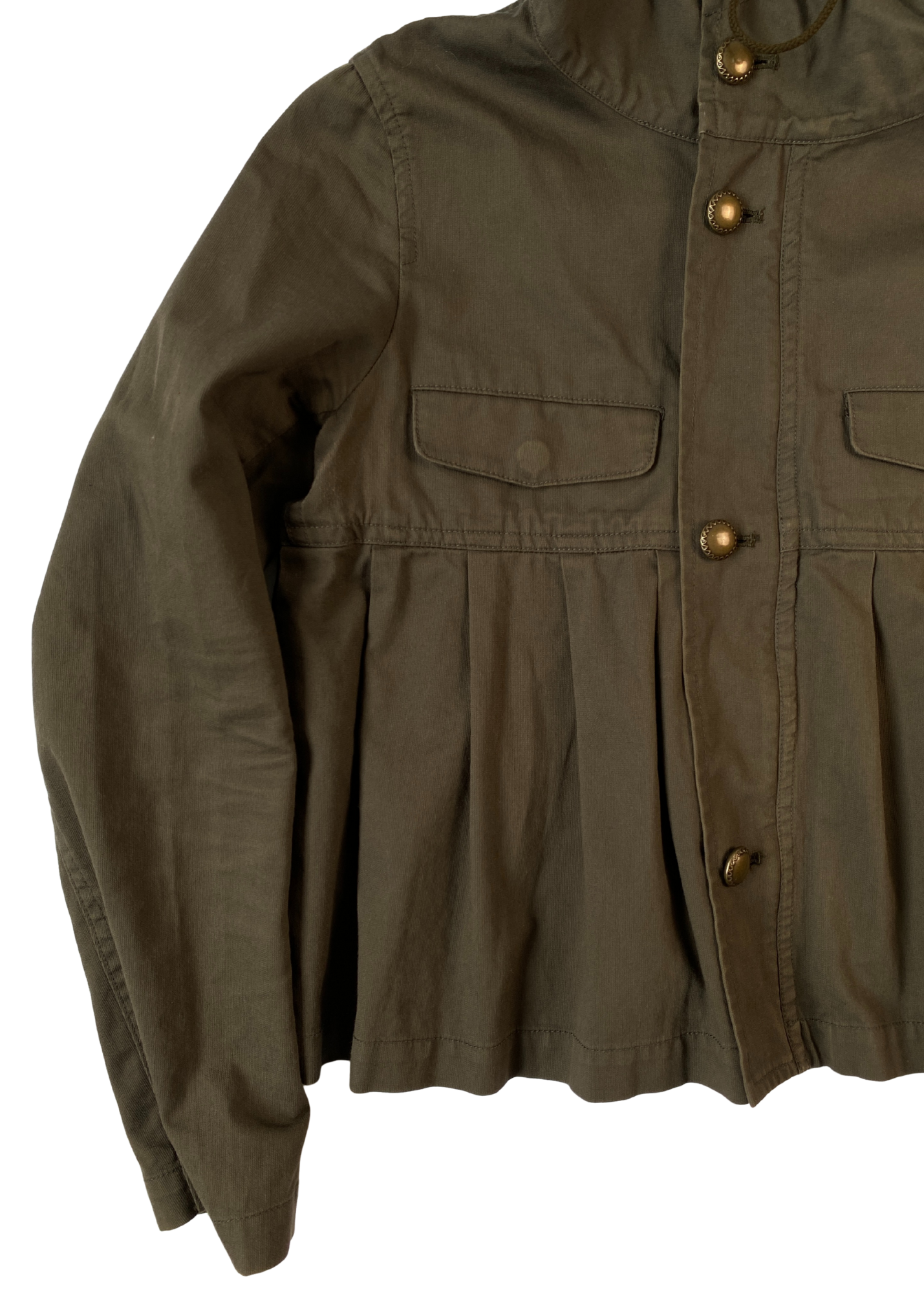 GOMME Pleated Hoodie Jacket