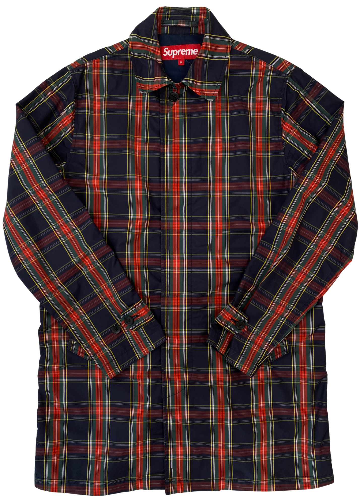 SUPREME Tartan Long Line Jacket