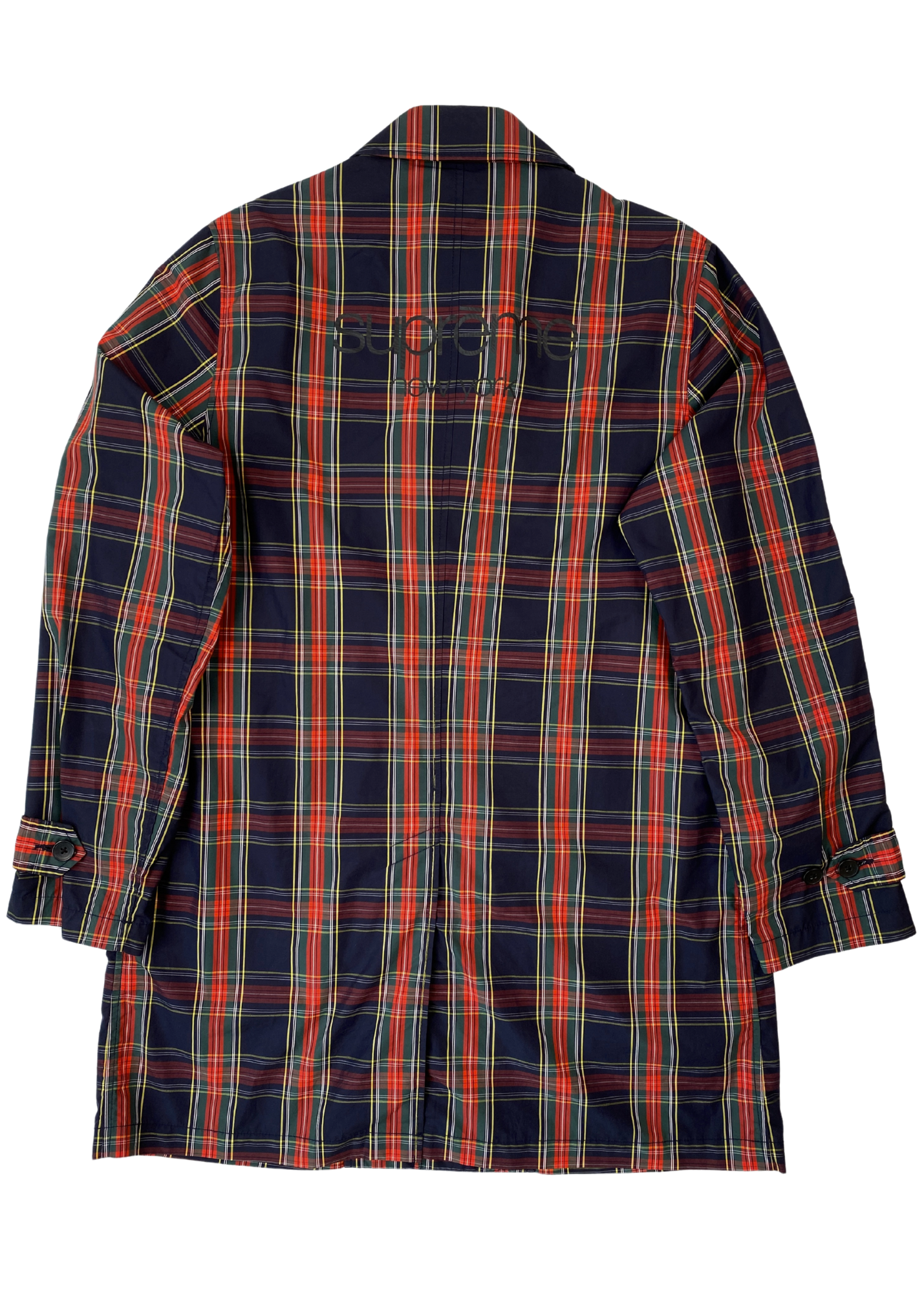 SUPREME Tartan Long Line Jacket