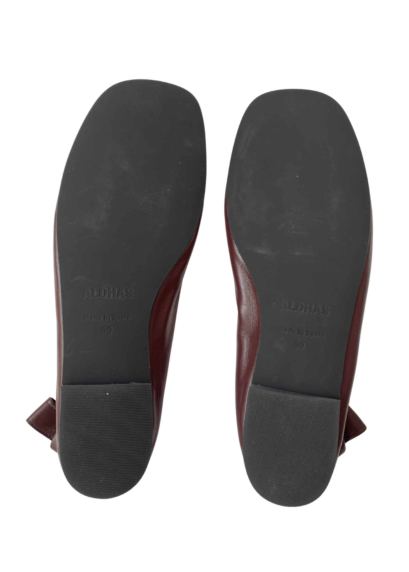ALOHAS (BNWT) 'Rosalind Brown' Leather Ballet Flat