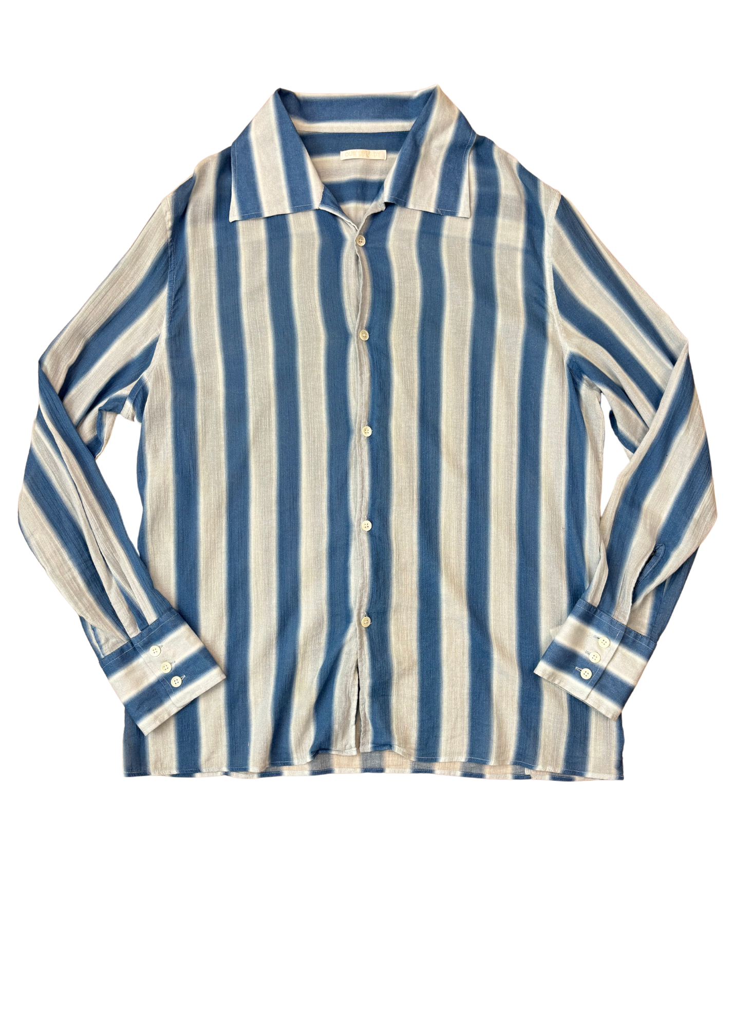 OUR LEGACY 'Soul' Blurred Stripe Button Down Shirt
