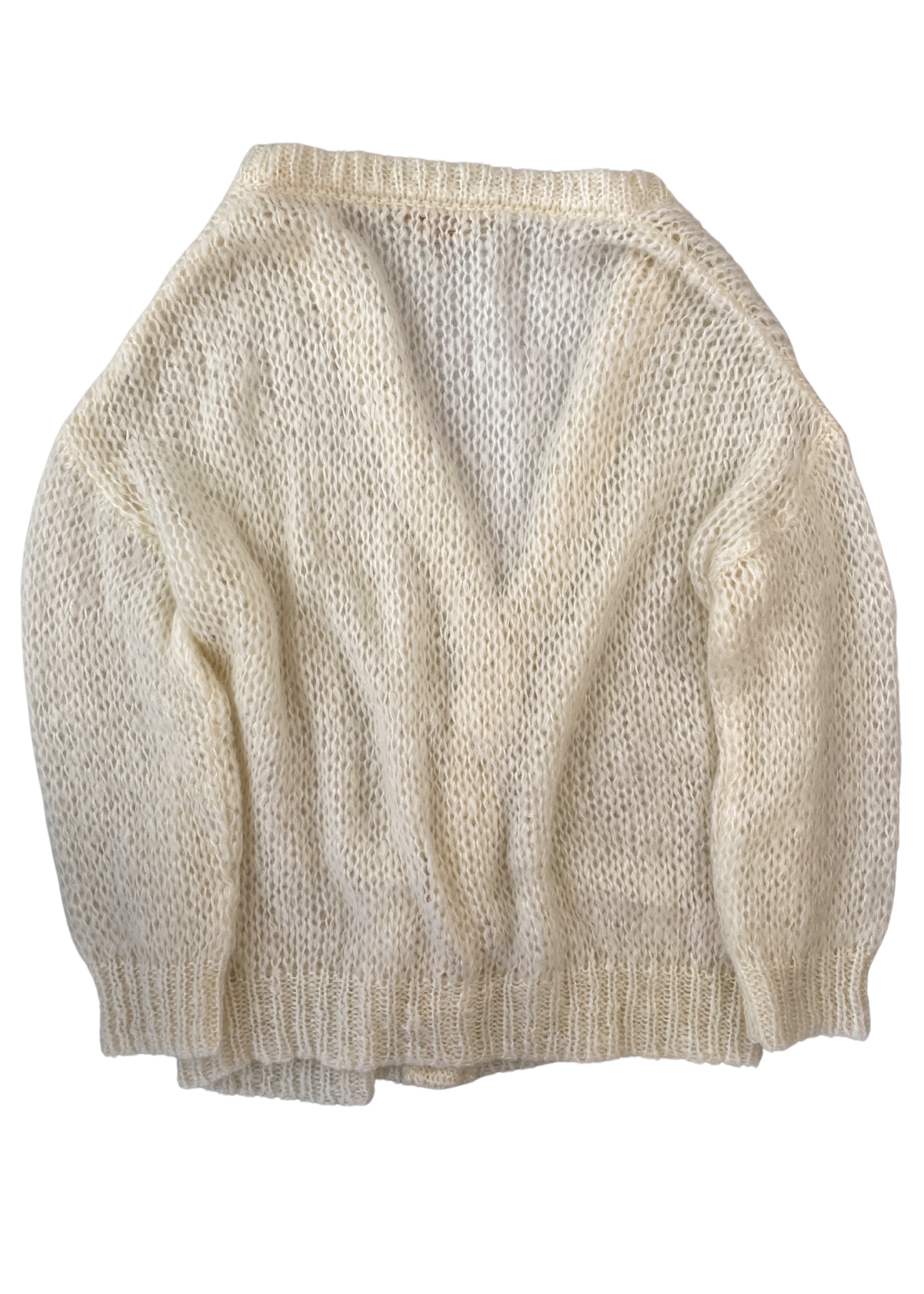 MARNI Cream Mohair Oversize Cardigan