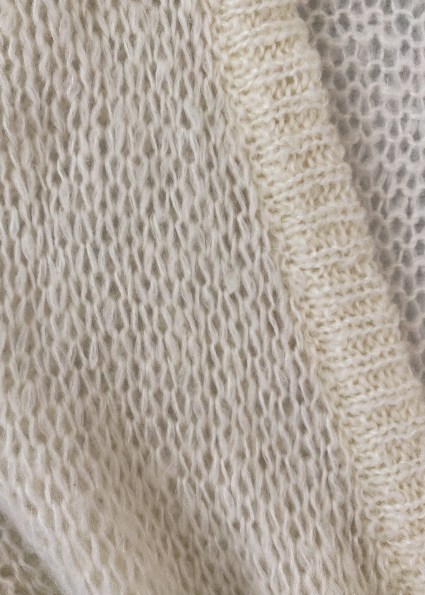 MARNI Cream Mohair Oversize Cardigan