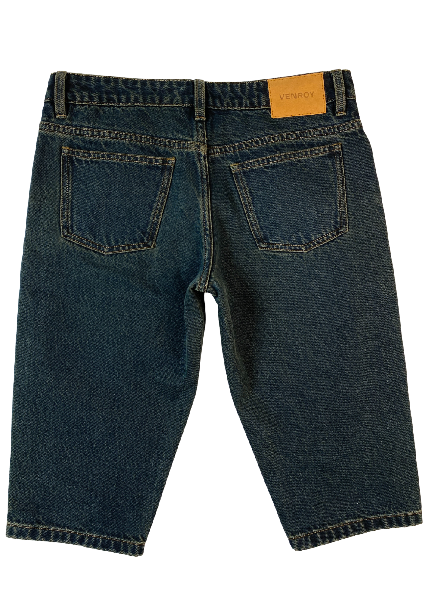 VENROY Denim Knee Length Capri