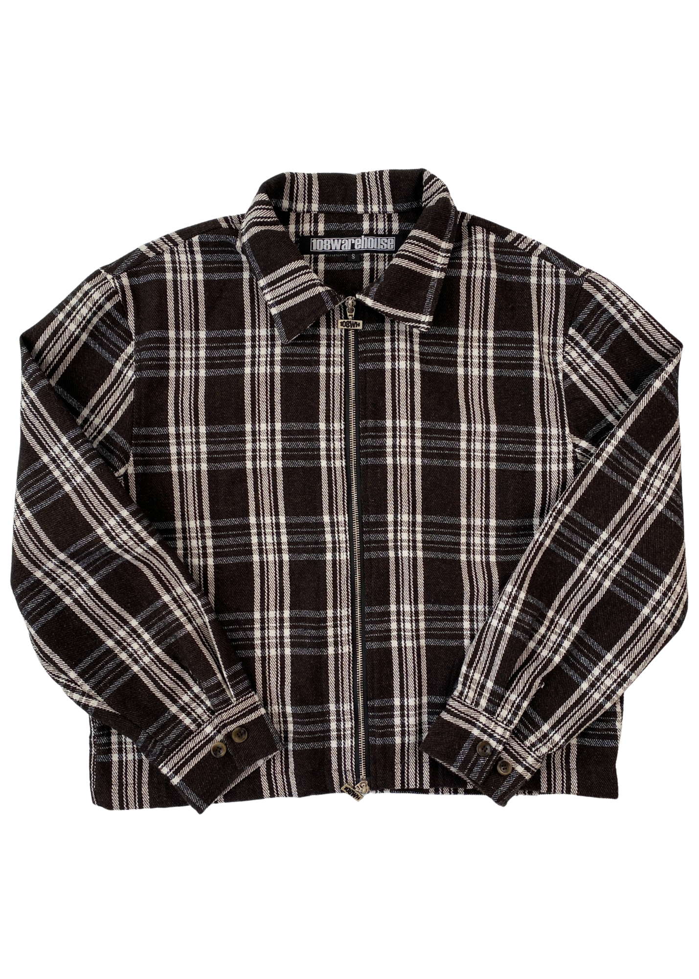 108 WAREHOUSE Check Two Way Zip Jacket