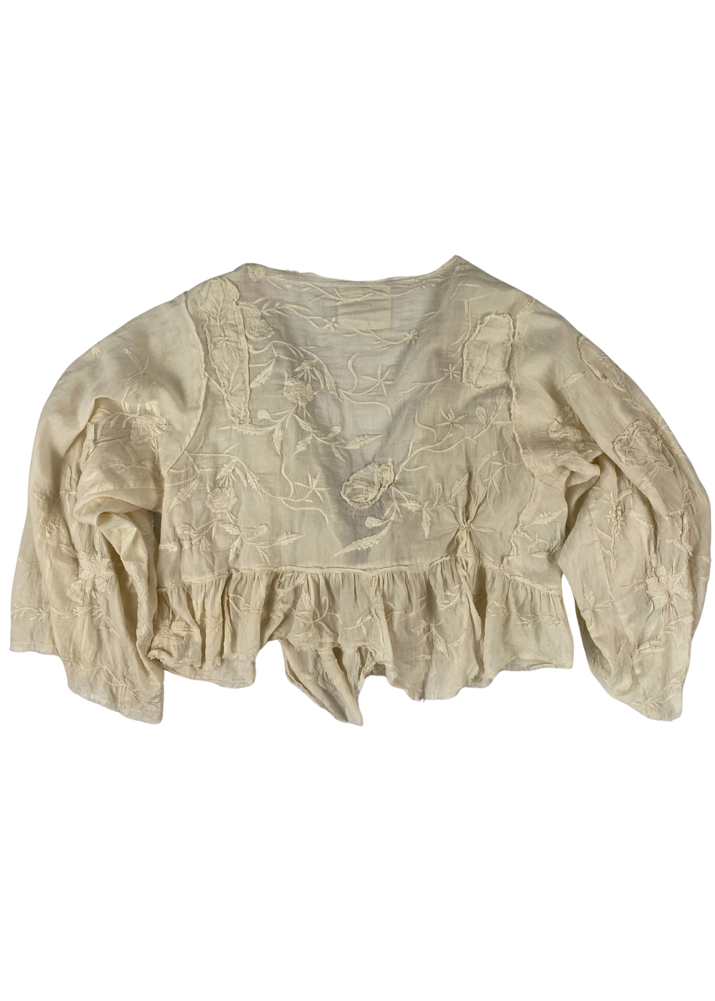 MAGNOLIA PEARL Floral Embroidery Front Tie Top