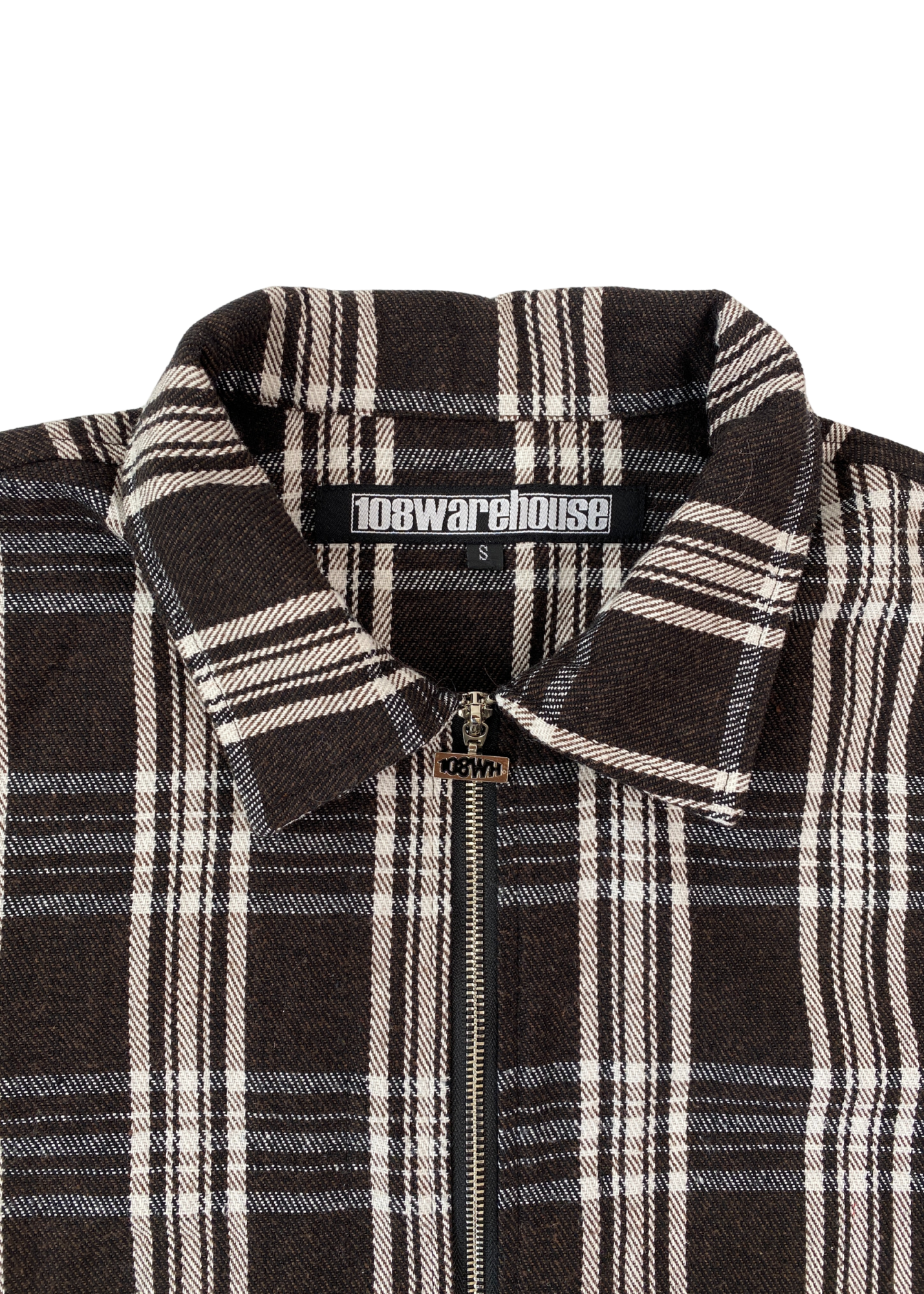 108 WAREHOUSE Check Two Way Zip Jacket