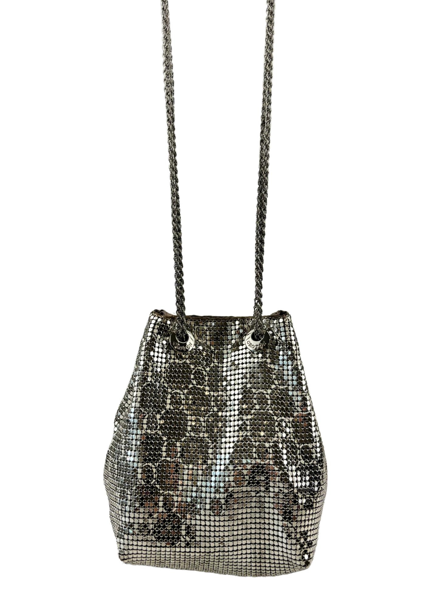 OROTON Silver Glomesh Chainlink Purse