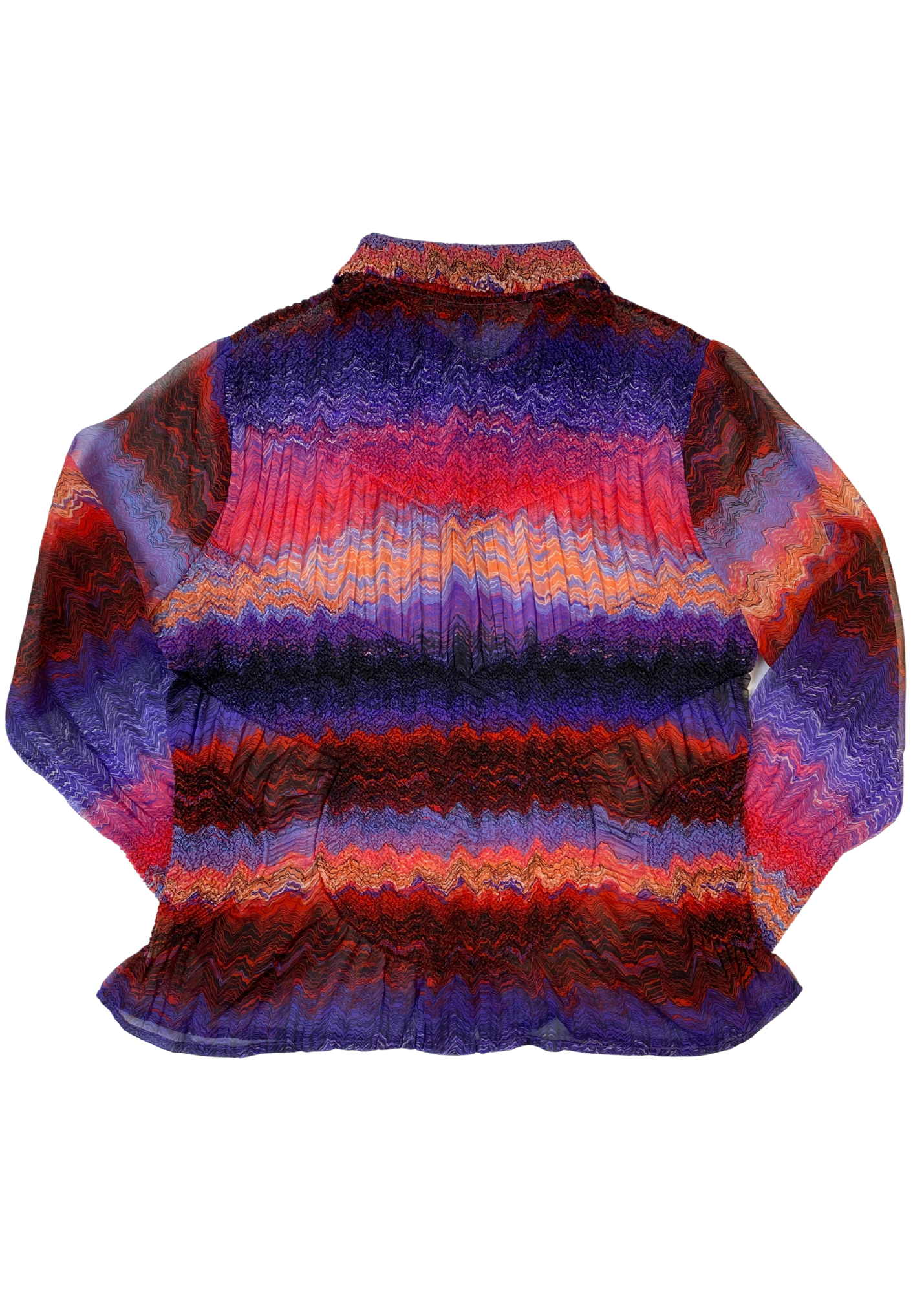 MARC JACOBS Abstract Perma Pleat Button Up Shirt