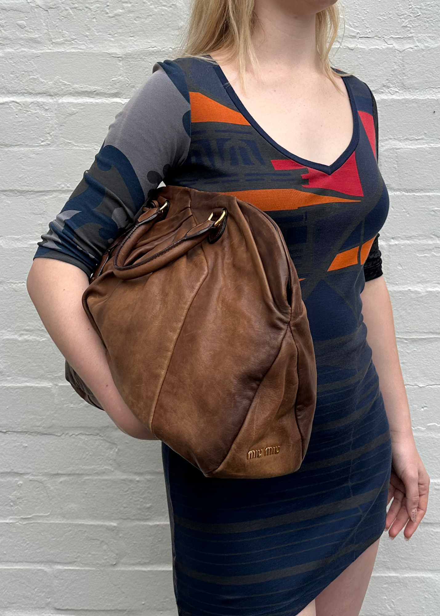 MIU MIU (AS IS) Brown Leather Doctors Bag