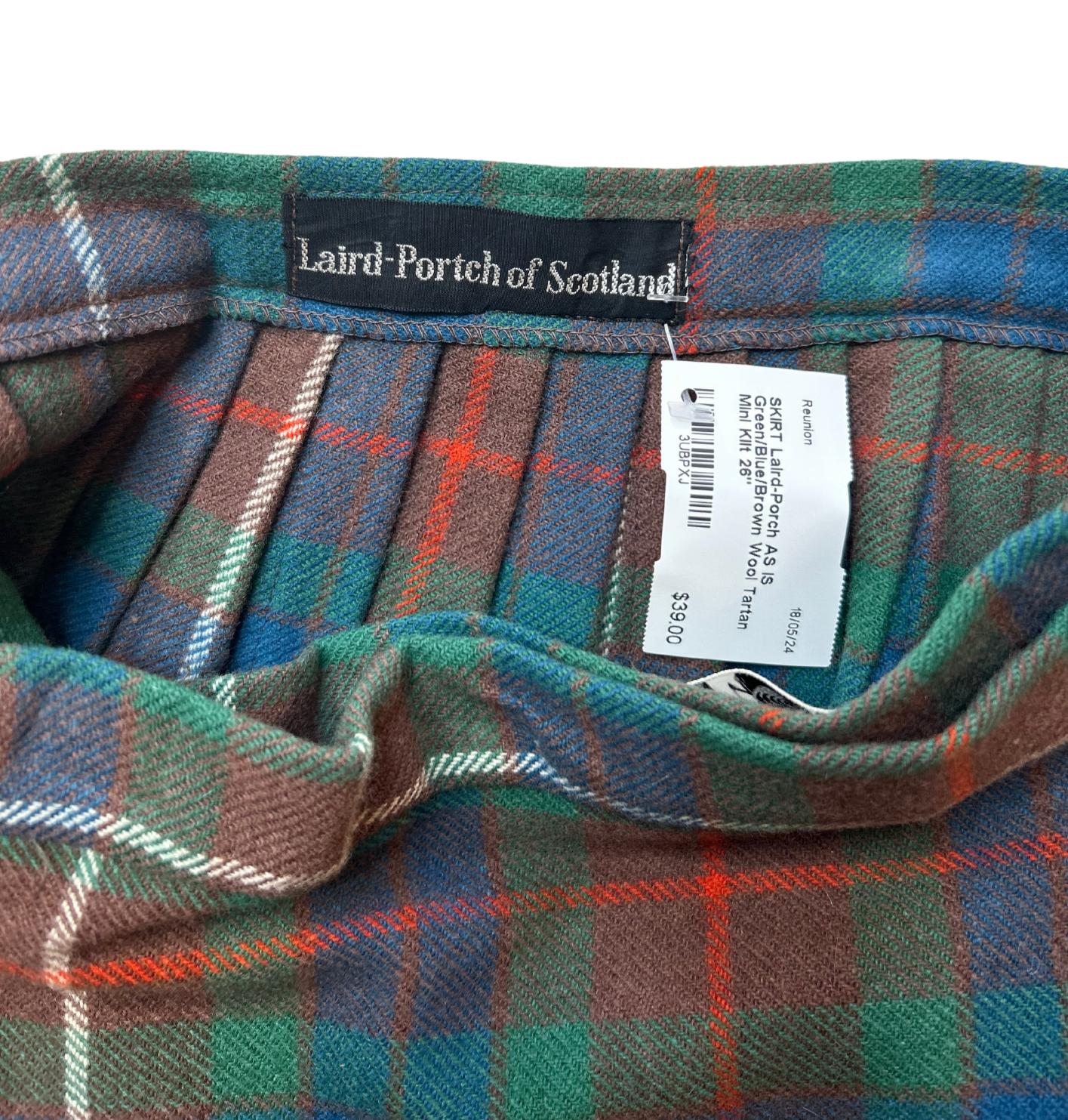 LAIRD-PORTCH (AS IS) Tartan Mini Skirt