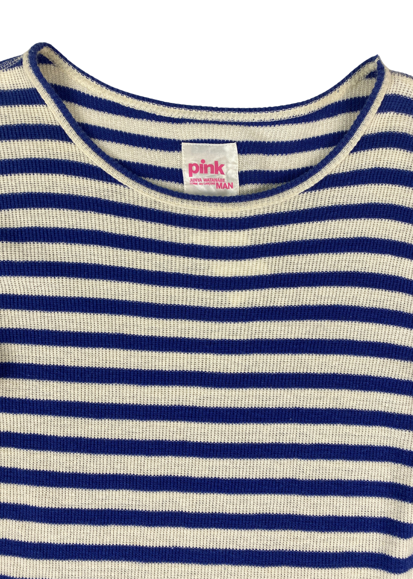 JUNYA WATANABE COMME DES GARCONS MAN 2013 Stripe Waffle Pleat Mini Dress
