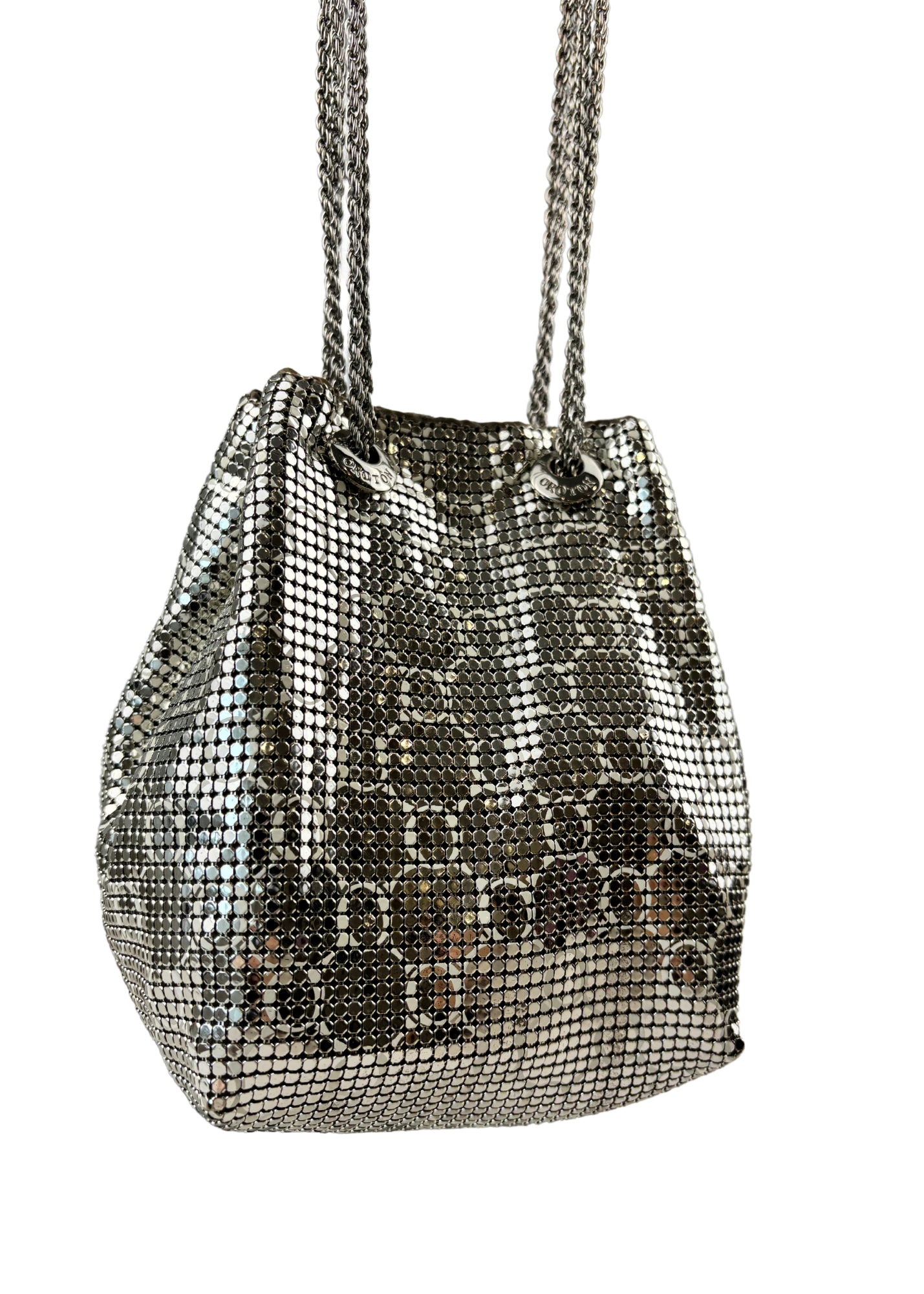 OROTON Silver Glomesh Chainlink Purse