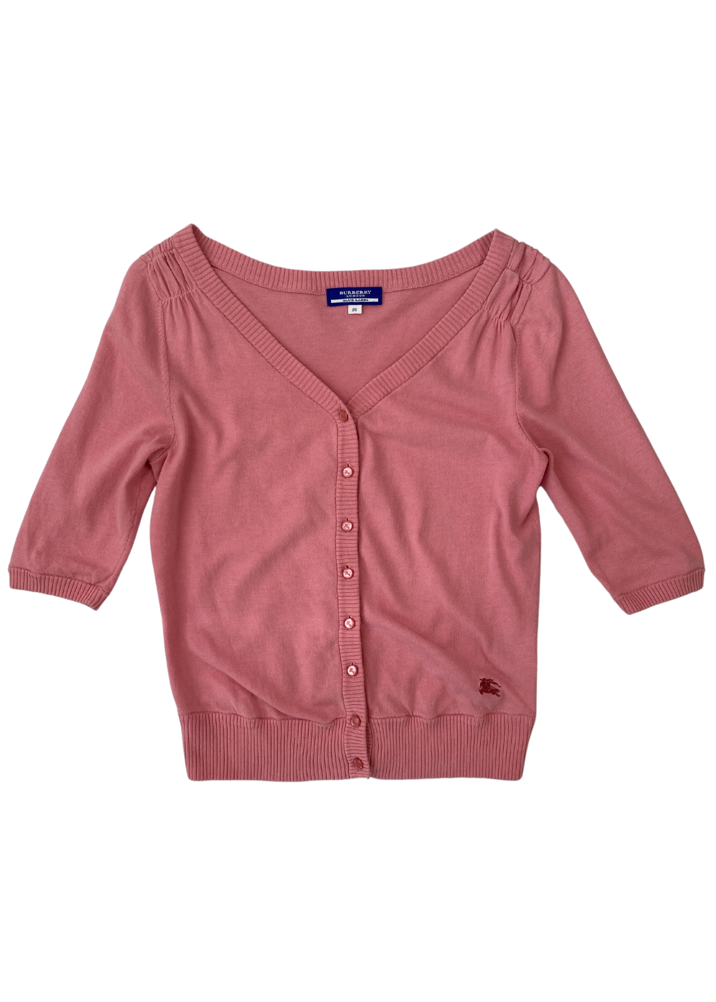 VINTAGE BURBERRY LONDON BLUE LABEL (AS IS) 3/4 Sleeve Cardigan