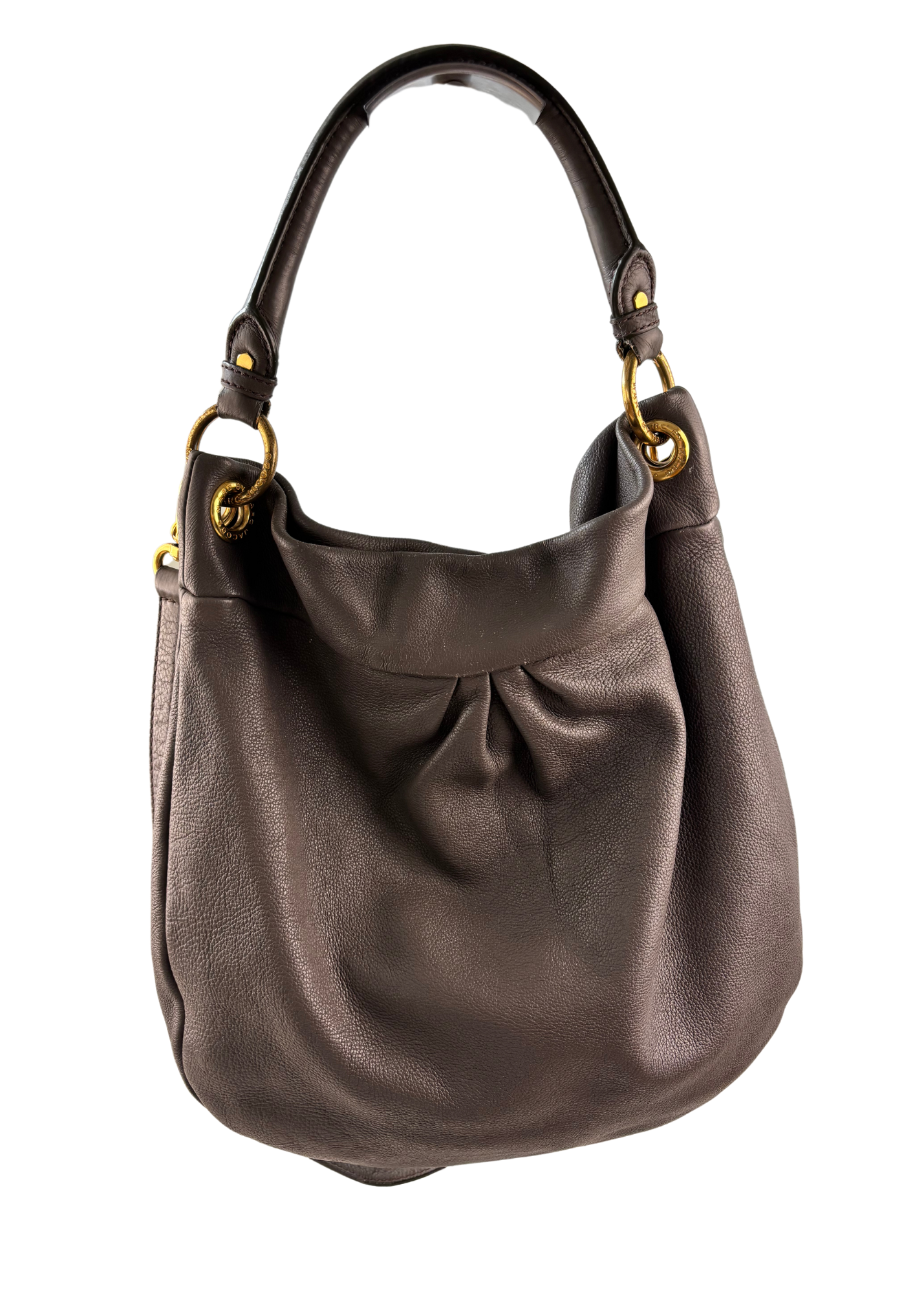 MARC BY MARC JACOBS Grey Leather Slouch Bag