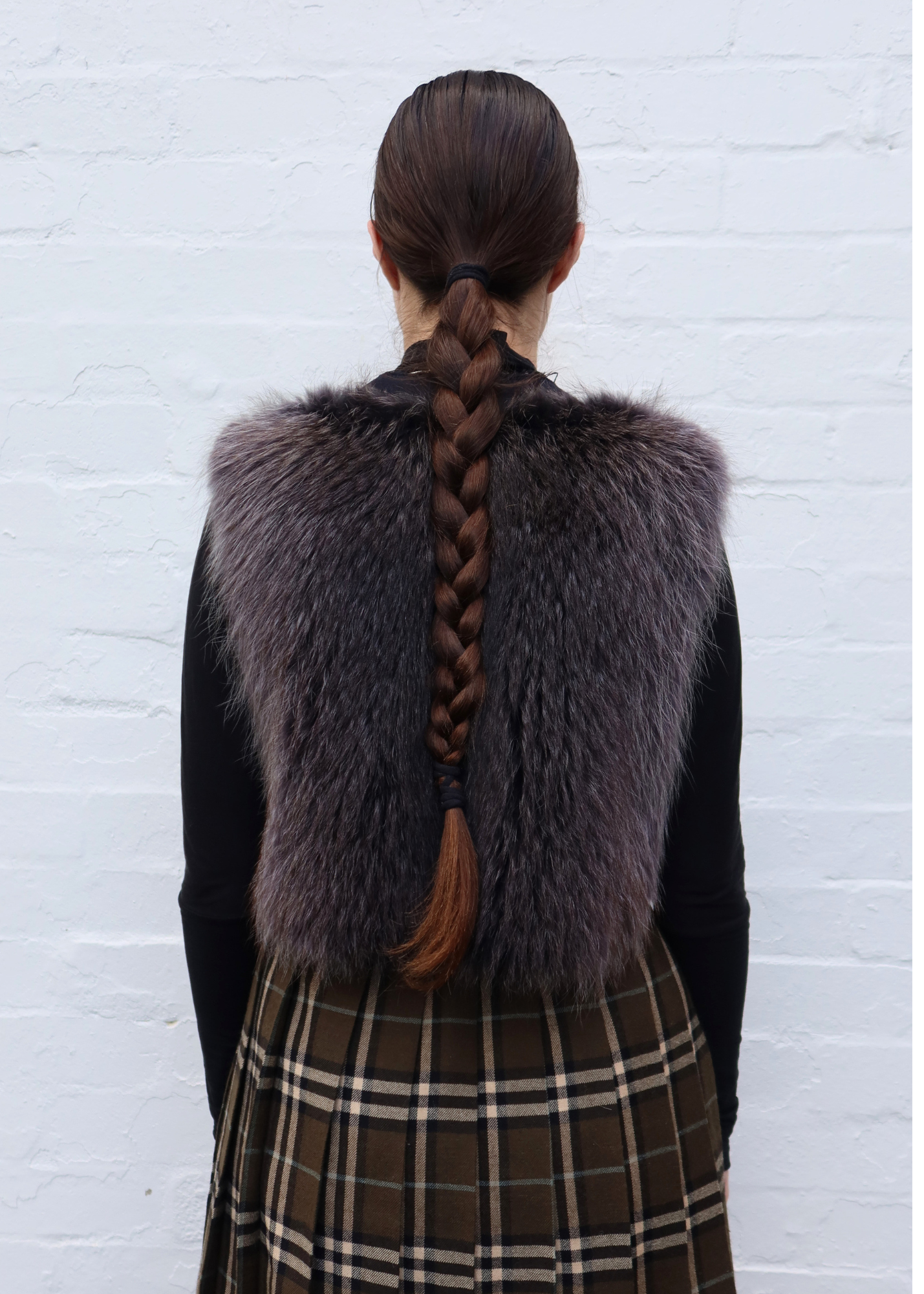 MARNI Wool/Racoon Fur Open Vest