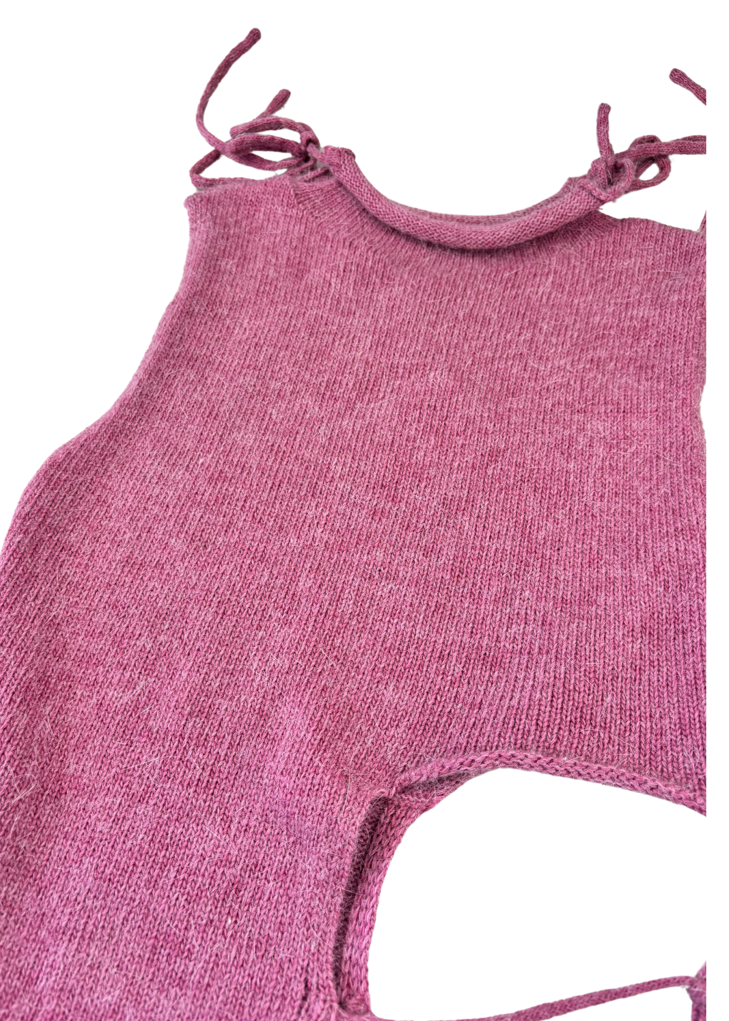 UNIF Pink Angora Blend Cutout Tank