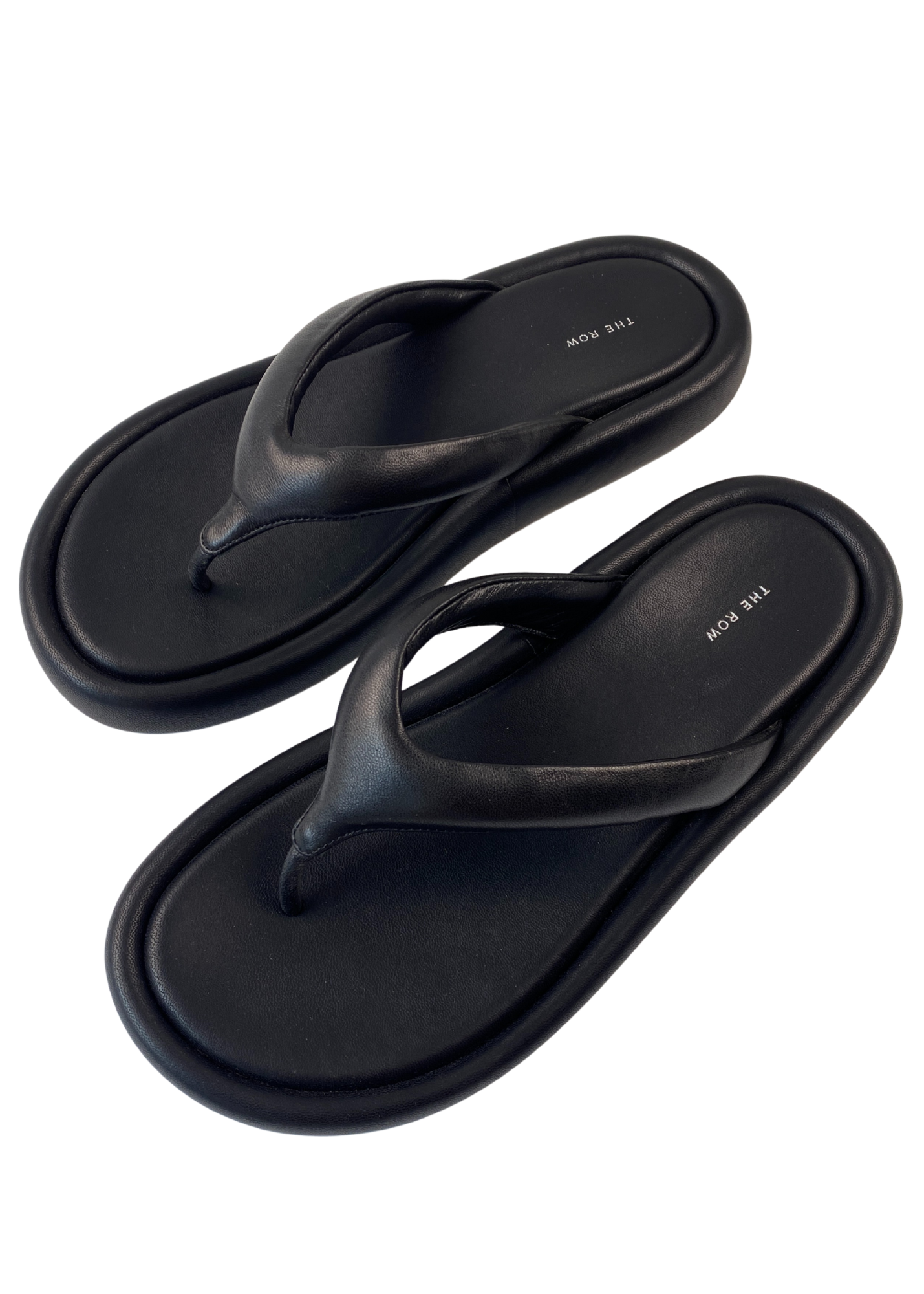 THE ROW 'Puffy Ginza' Leather Flip Flops