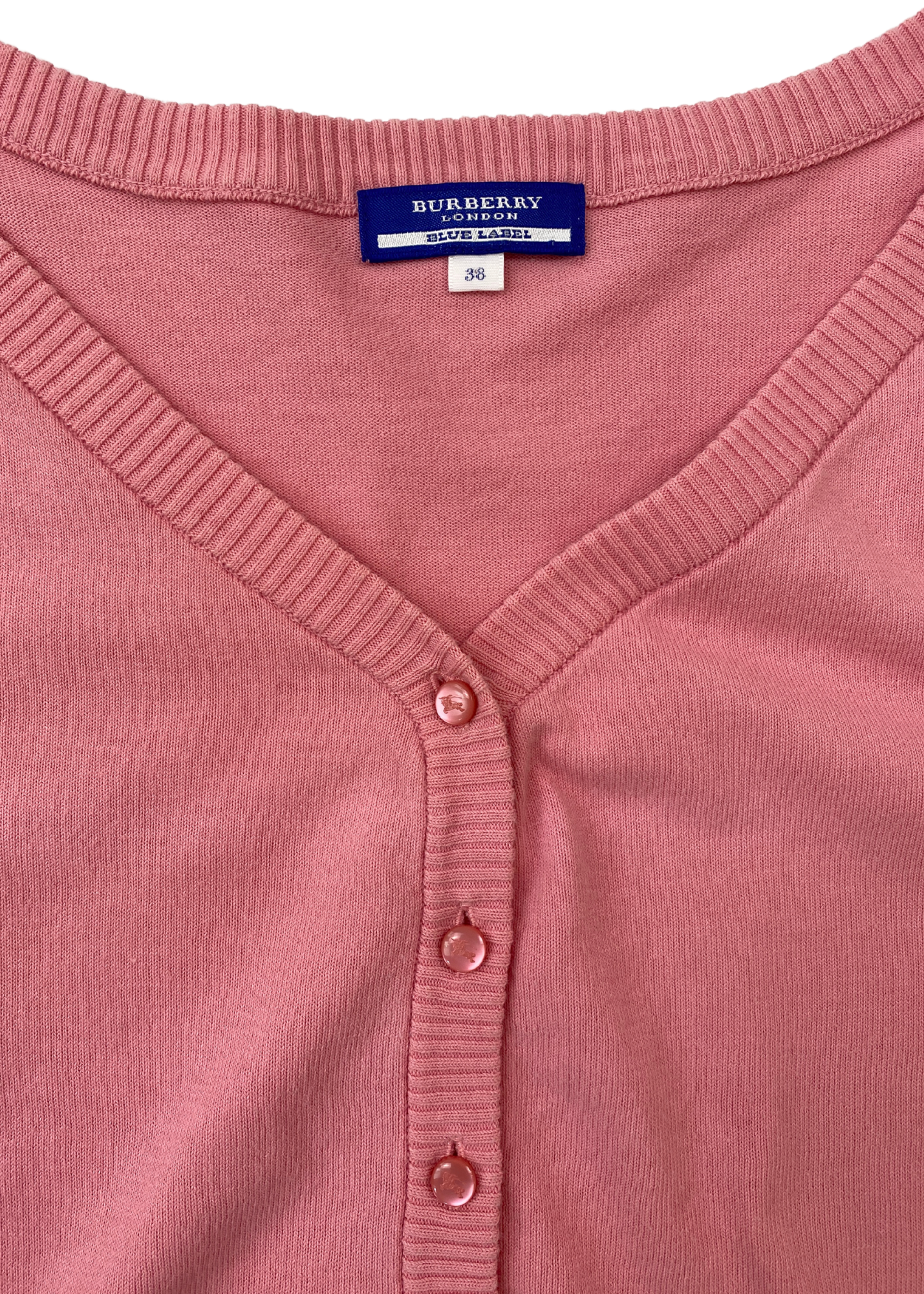 VINTAGE BURBERRY LONDON BLUE LABEL (AS IS) 3/4 Sleeve Cardigan