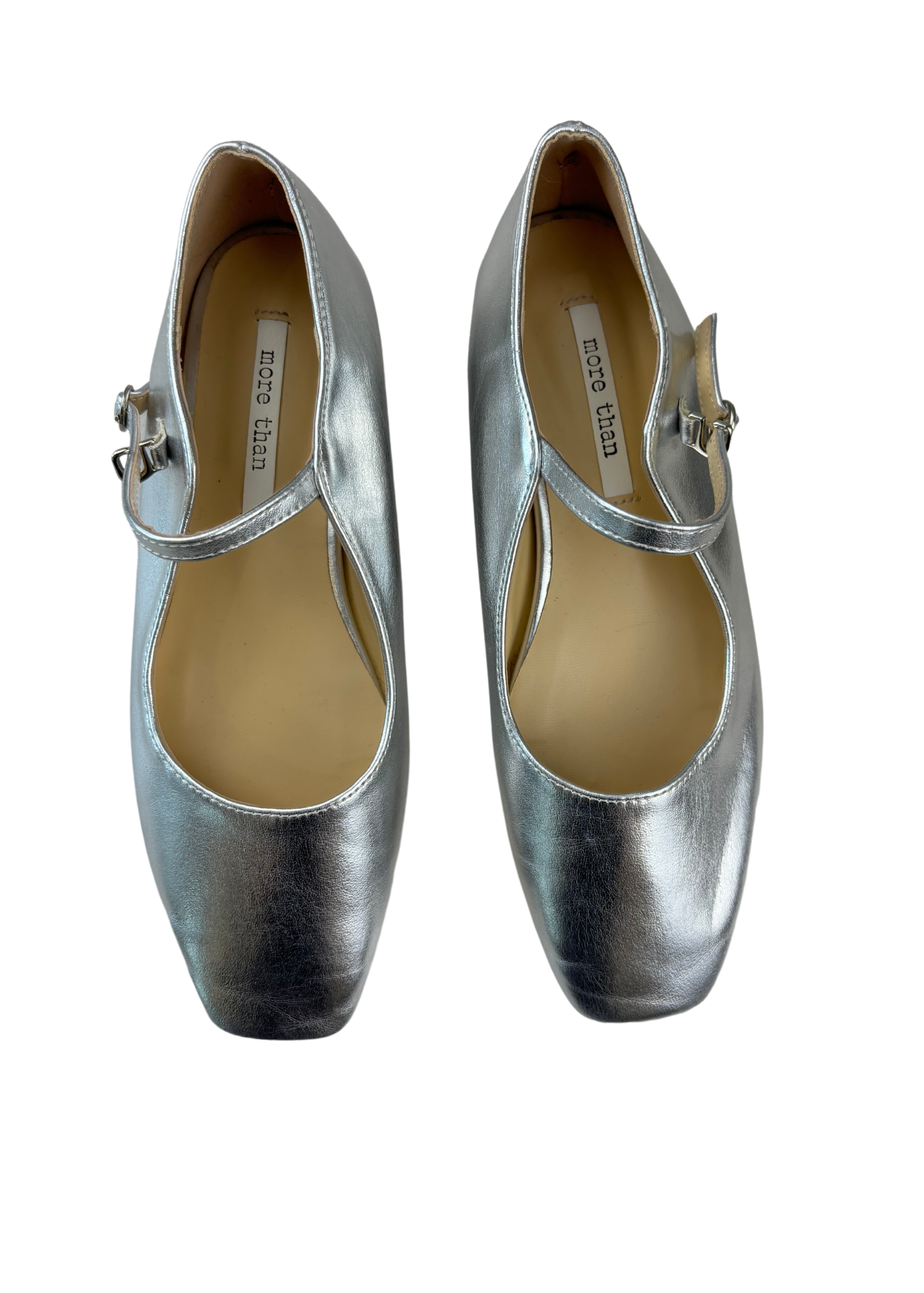 MORE THAN Silver Mary Janes